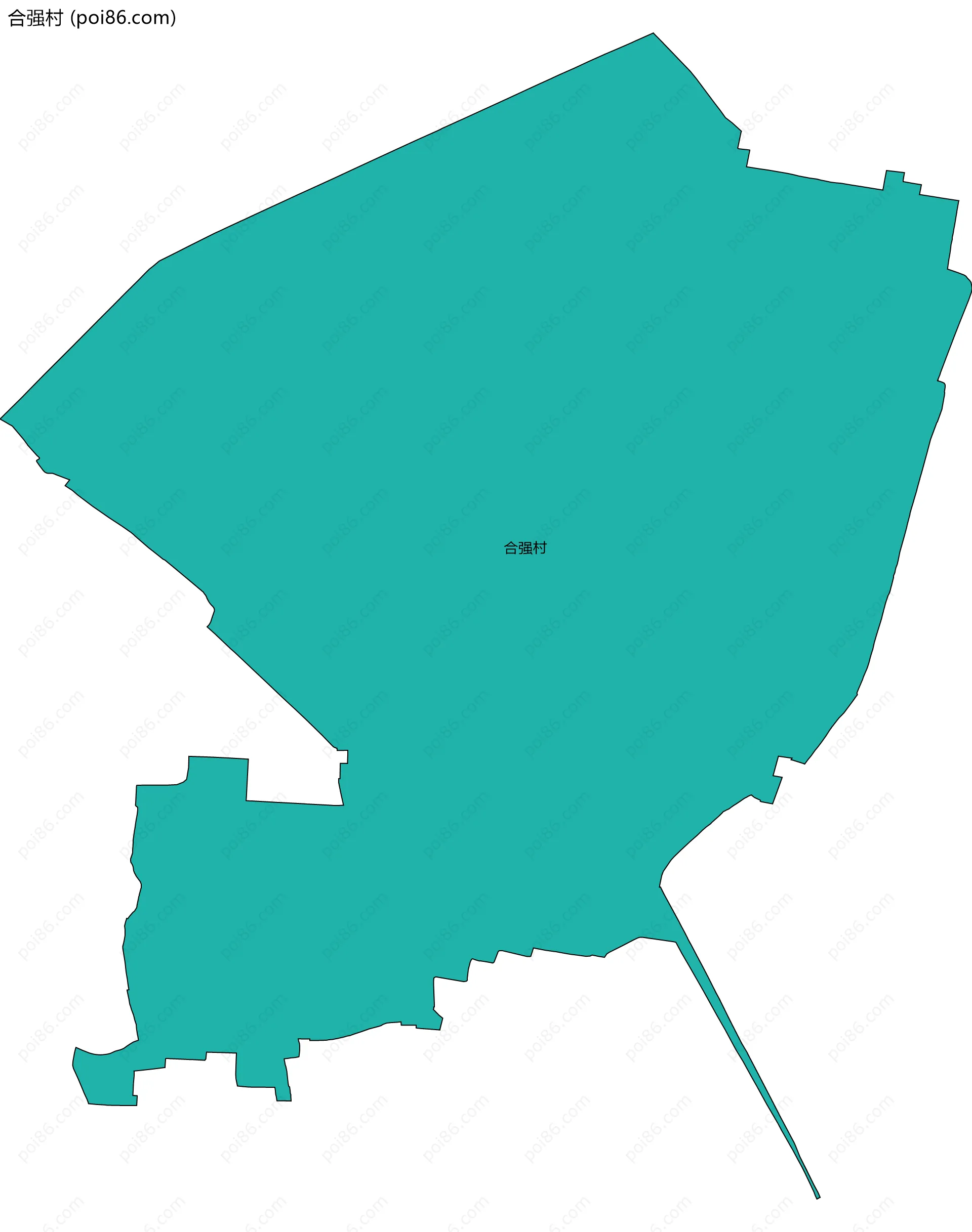 合强村边界地图