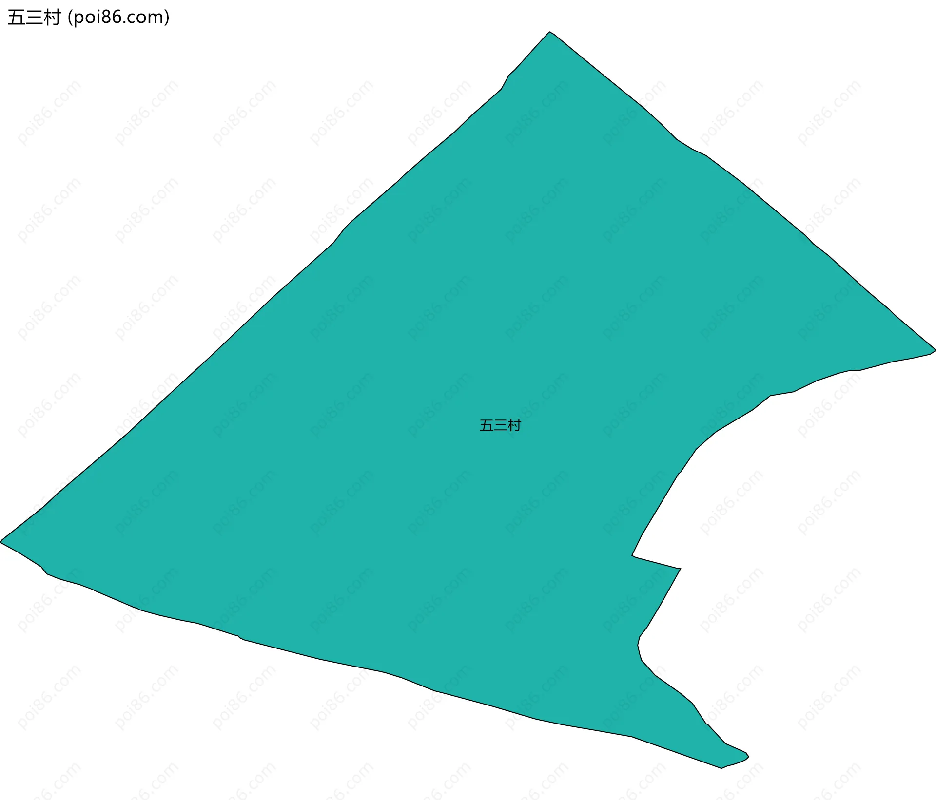 五三村边界地图