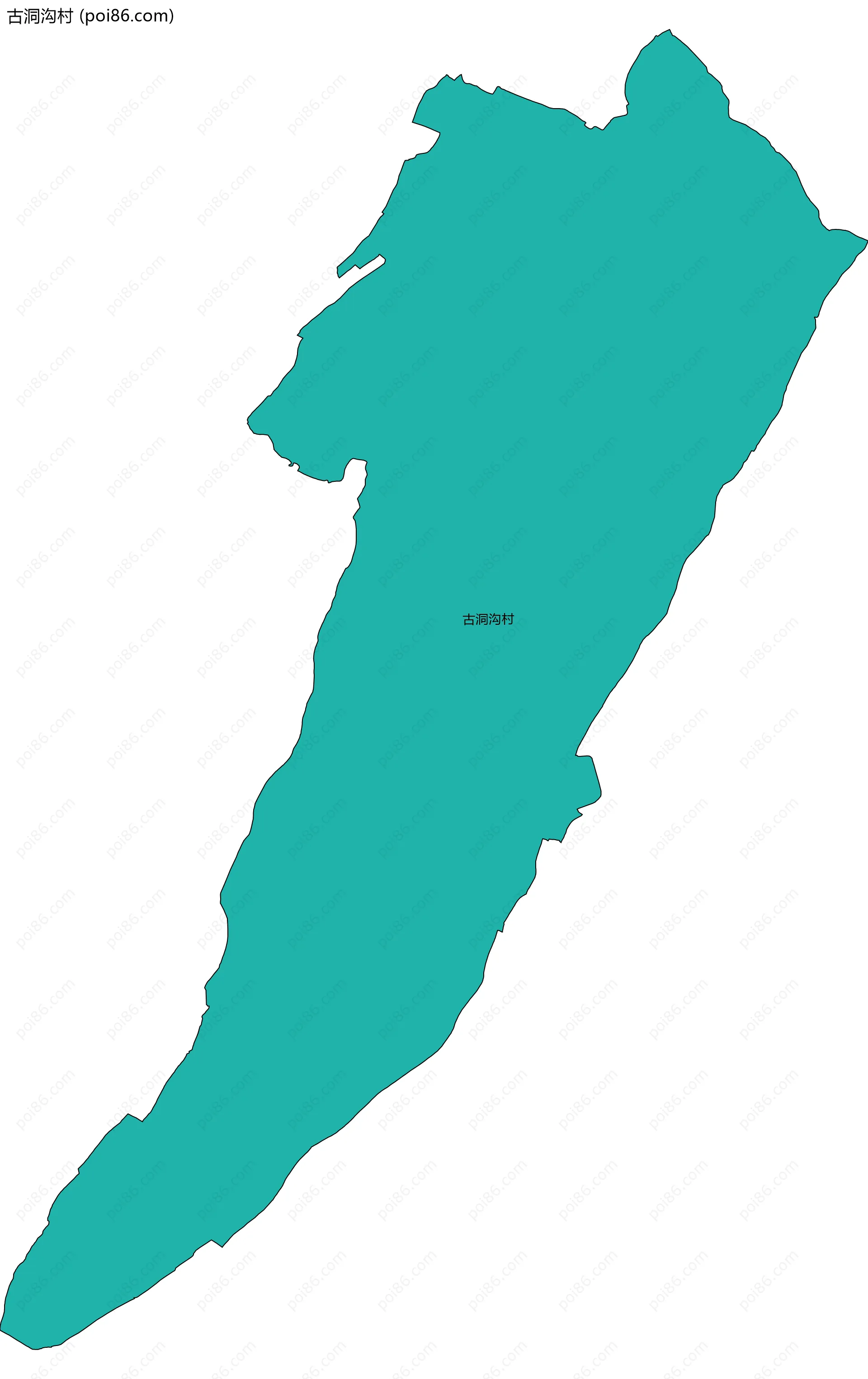古洞沟村边界地图