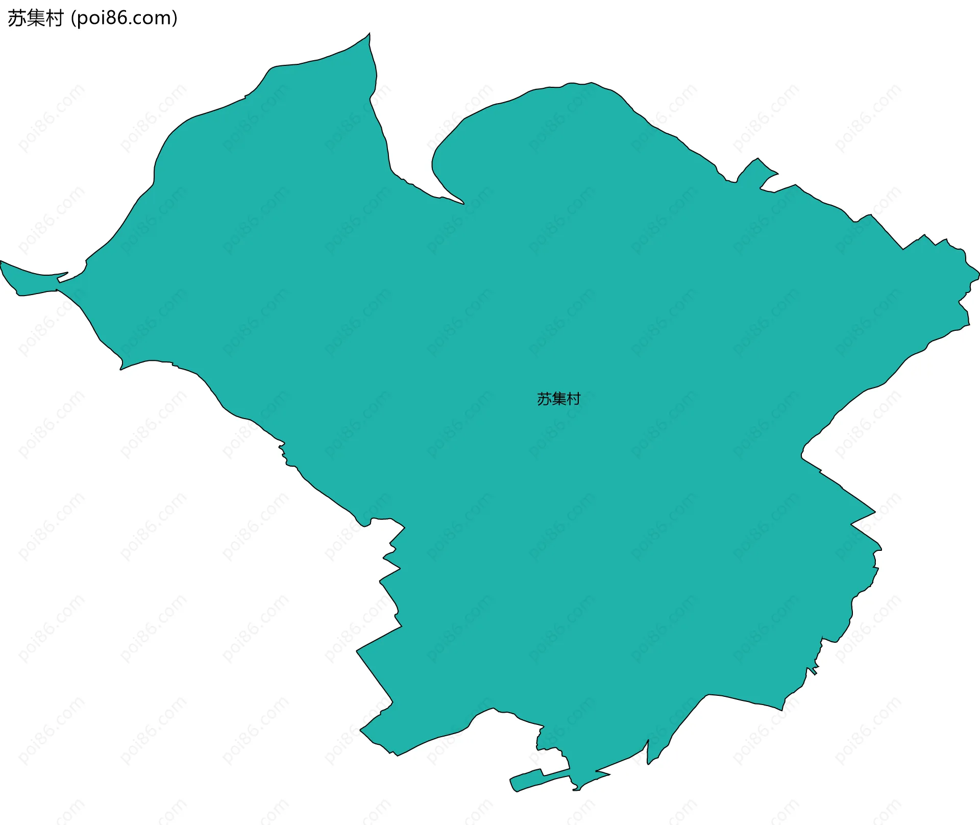 苏集村边界地图