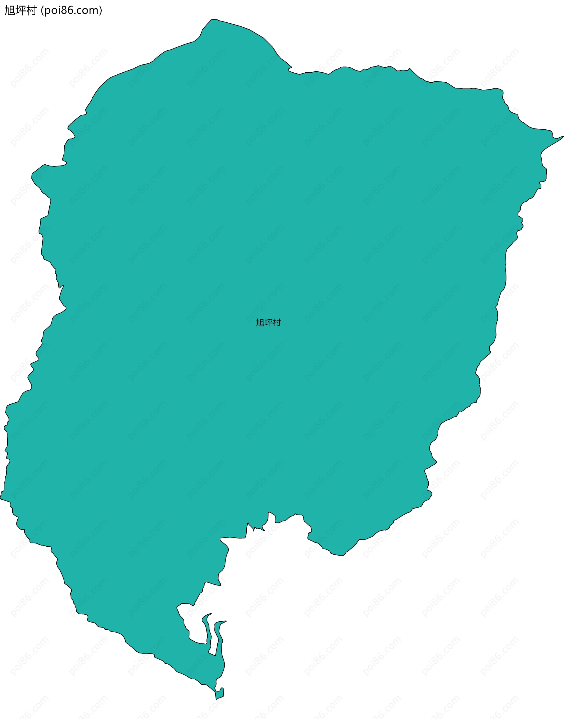 旭坪村边界地图