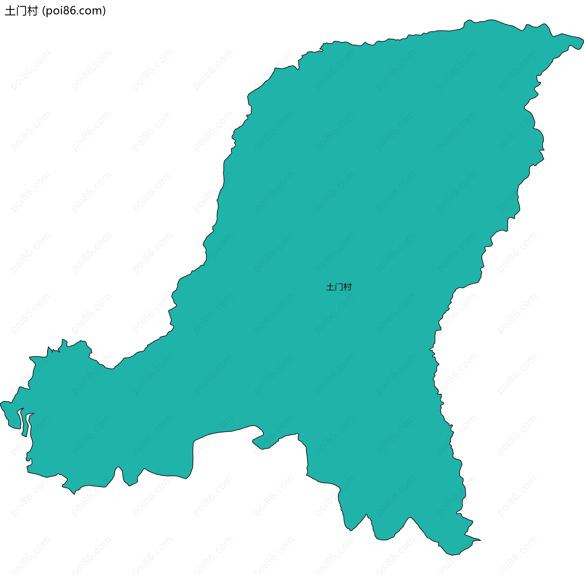 土门村边界地图