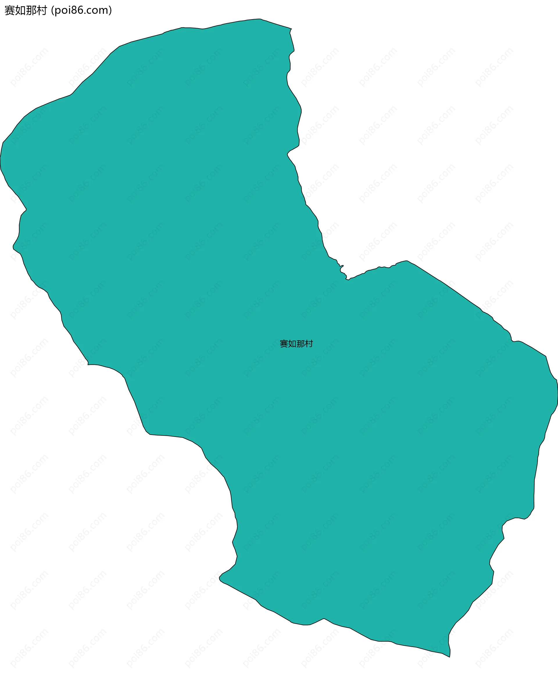 赛如那村边界地图