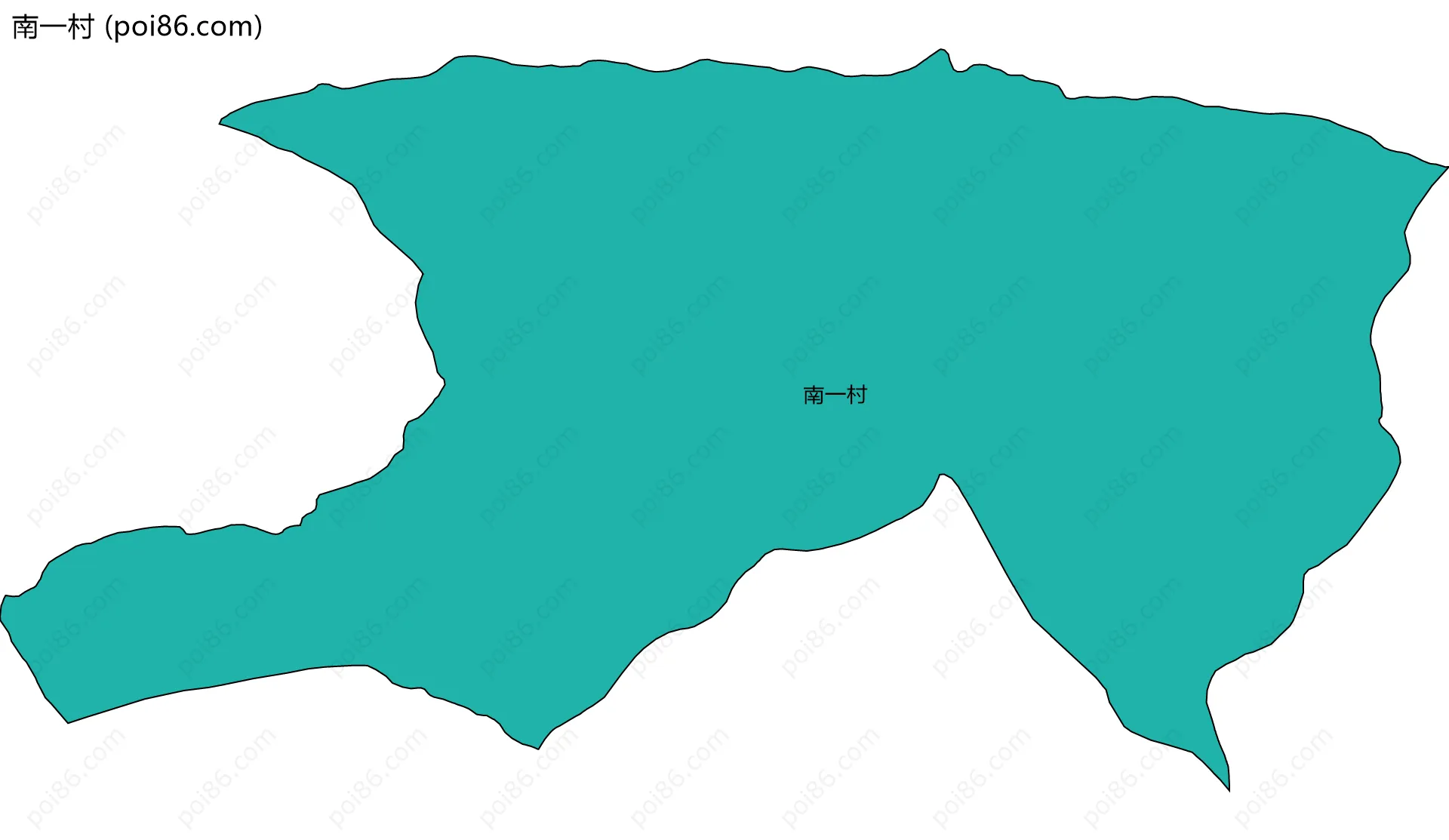 南一村边界地图