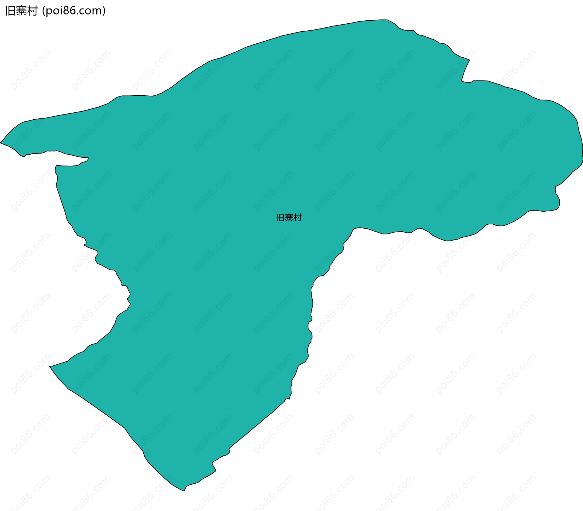 旧寨村边界地图