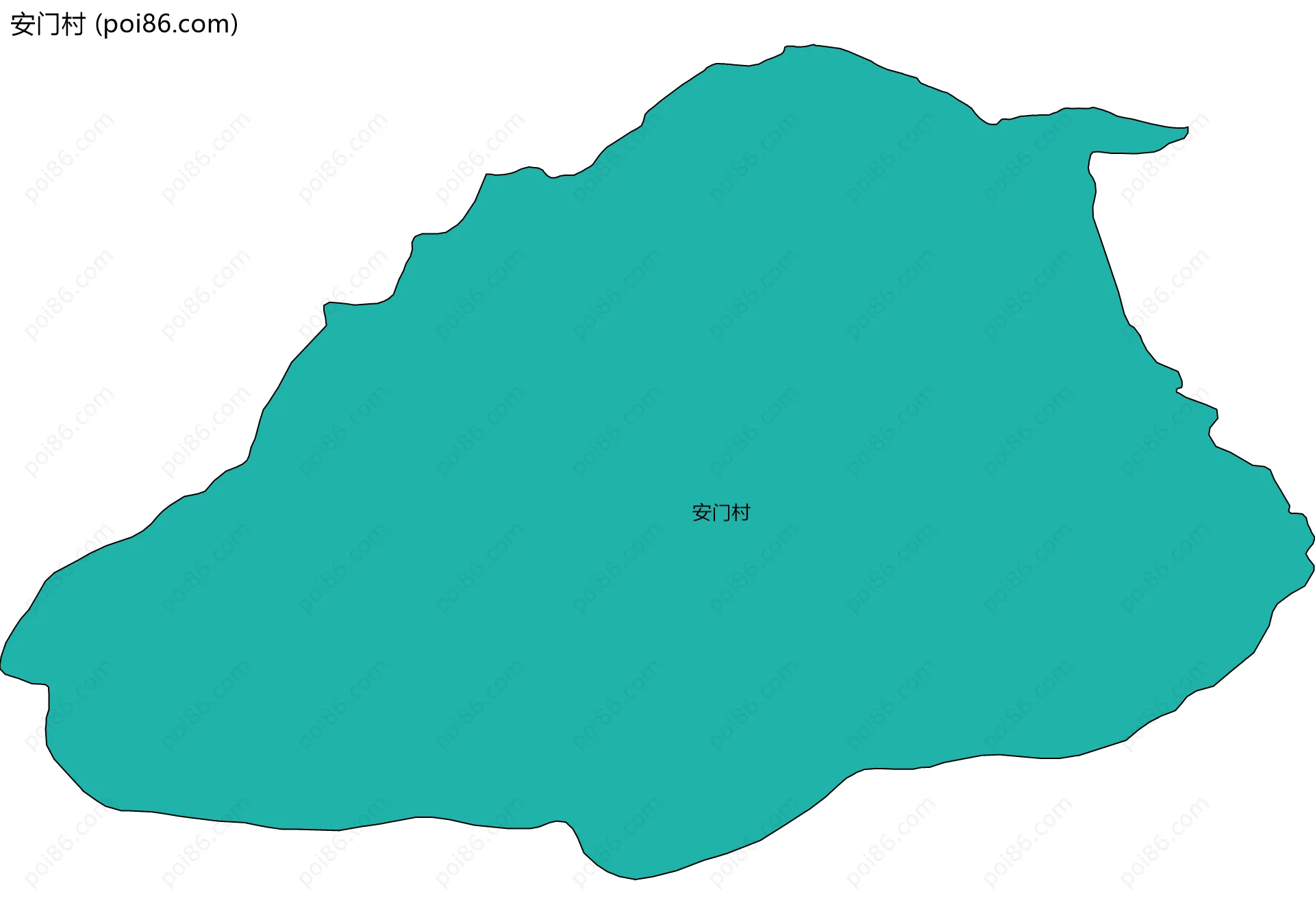 安门村边界地图