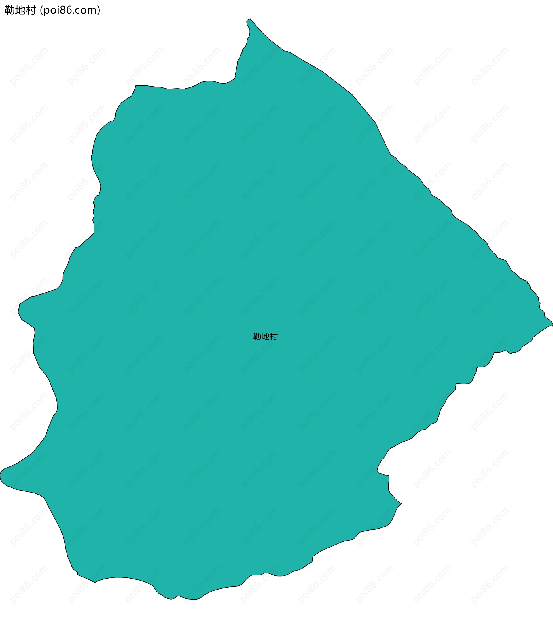 勒地村边界地图