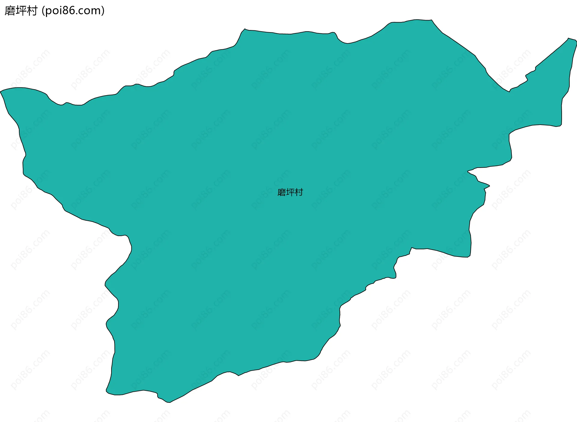 磨坪村边界地图