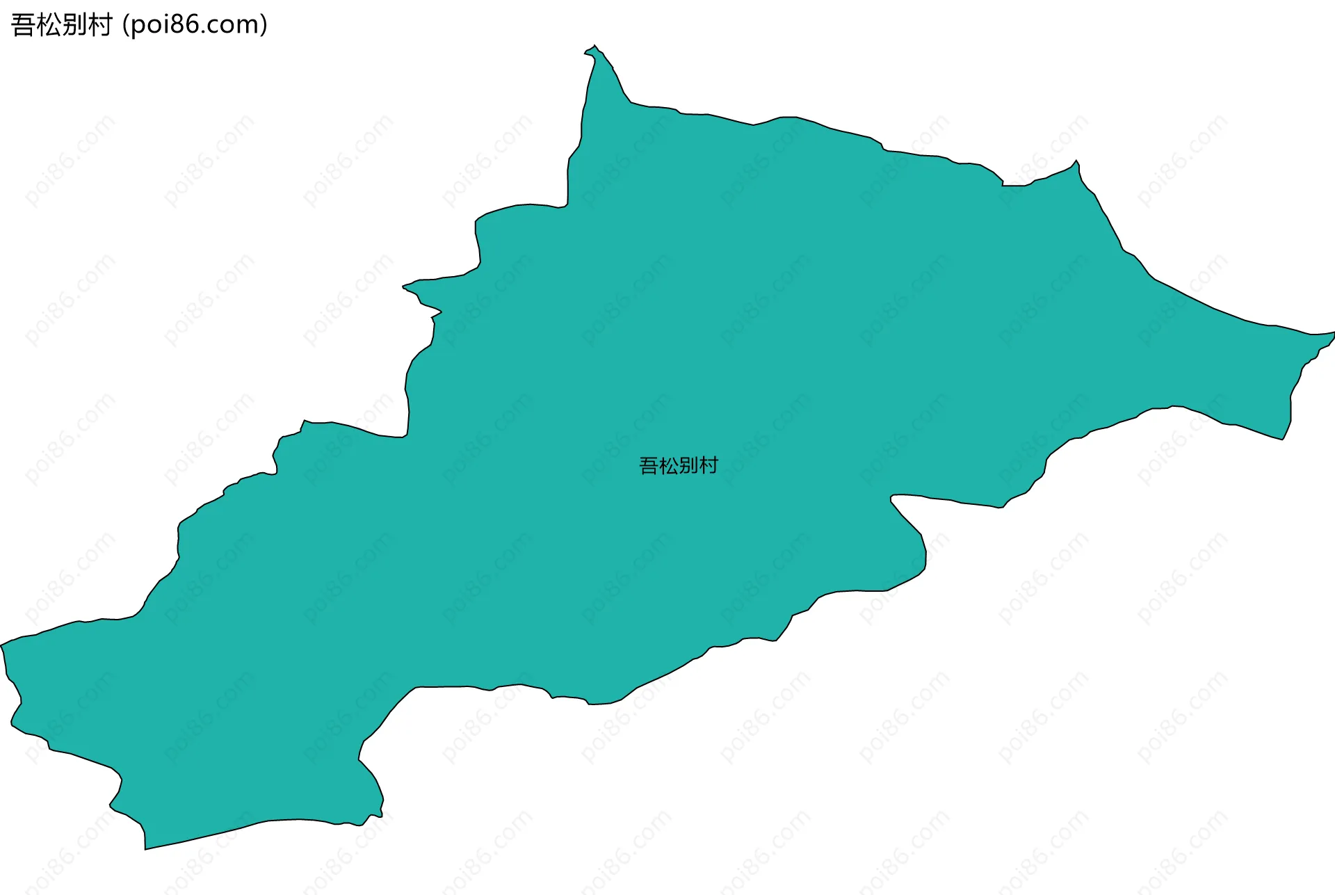 吾松别村边界地图