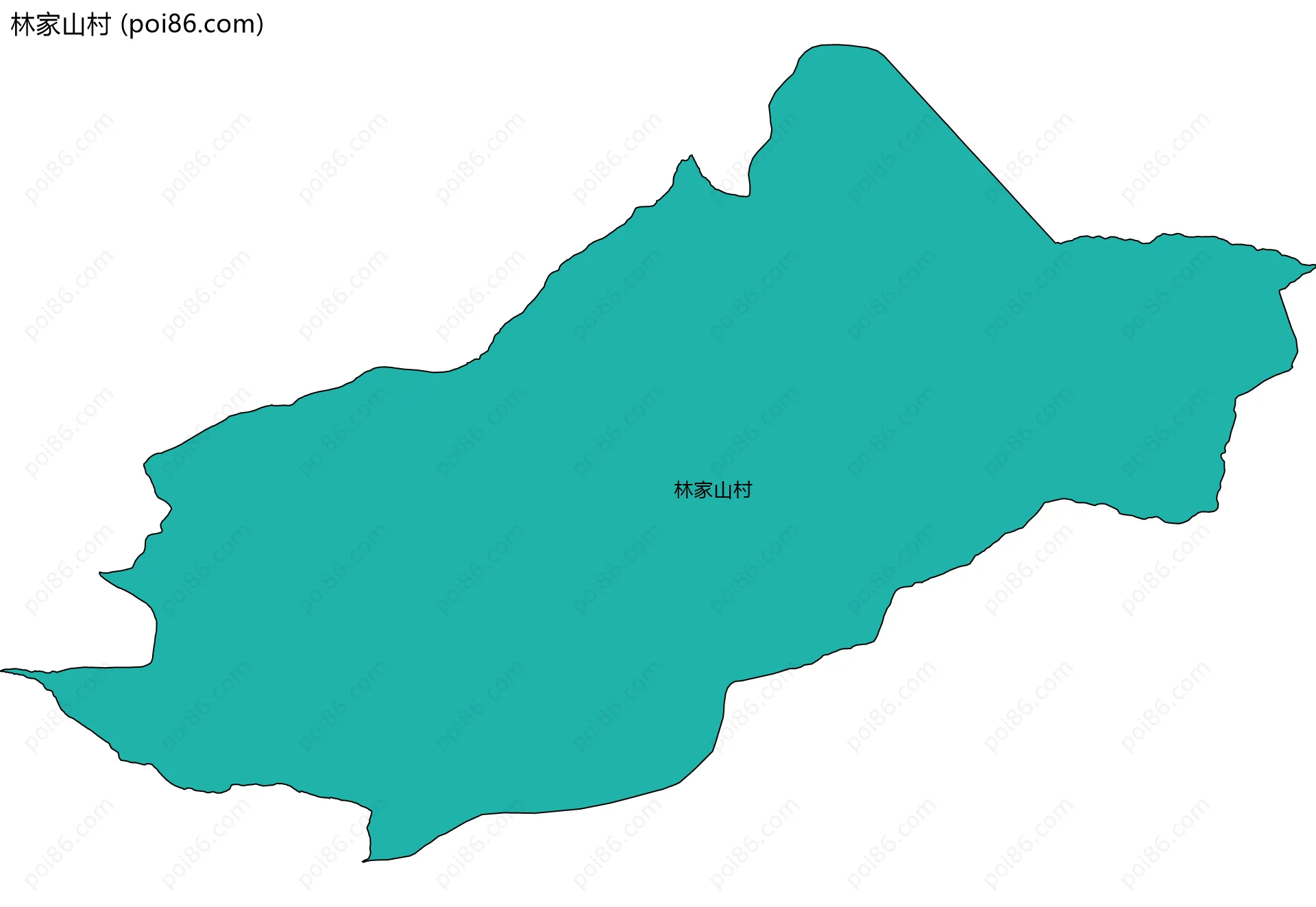 林家山村边界地图