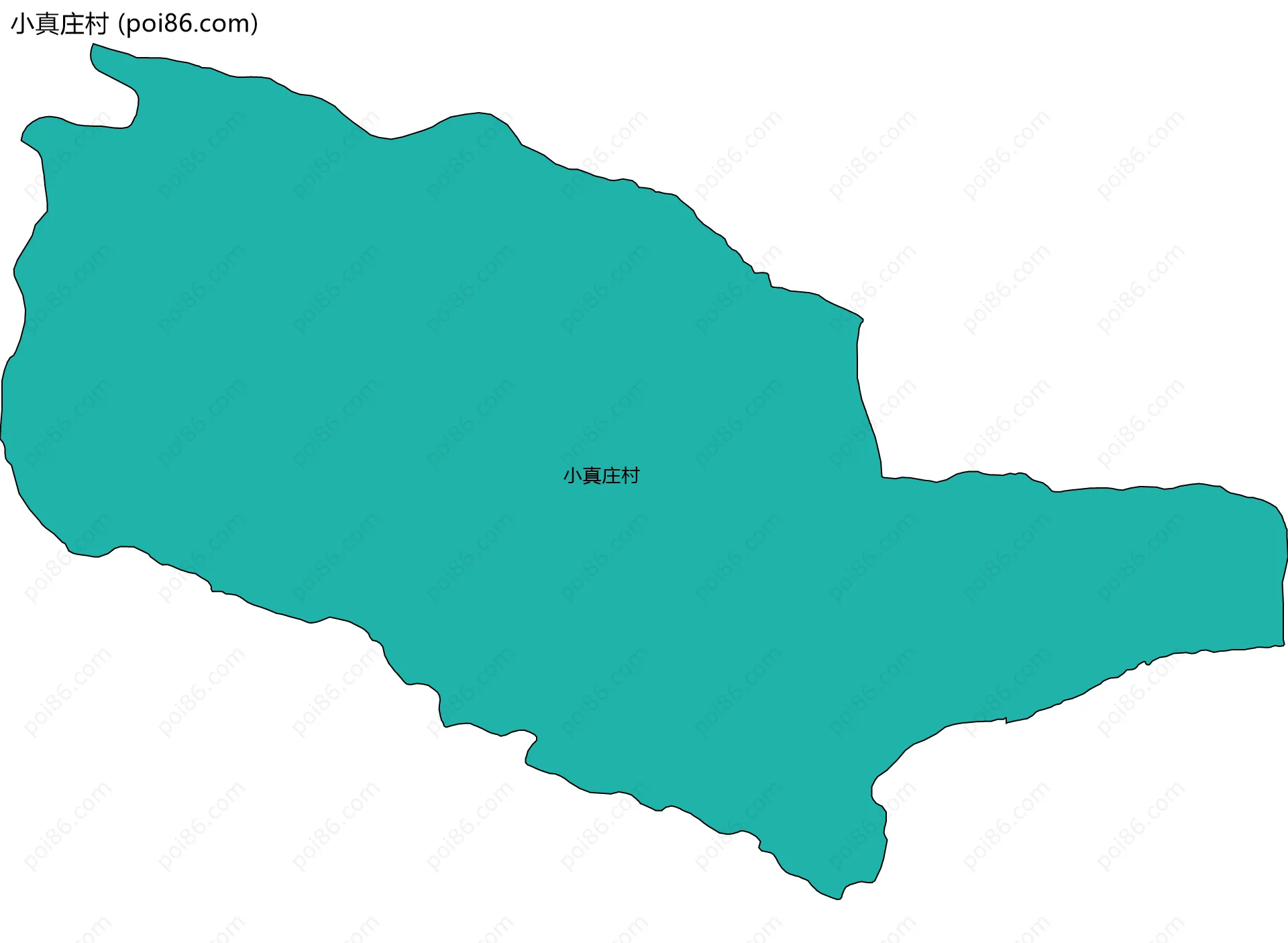 小真庄村边界地图