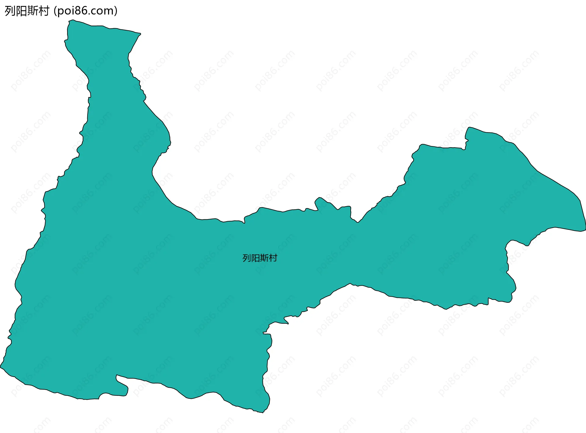 列阳斯村边界地图