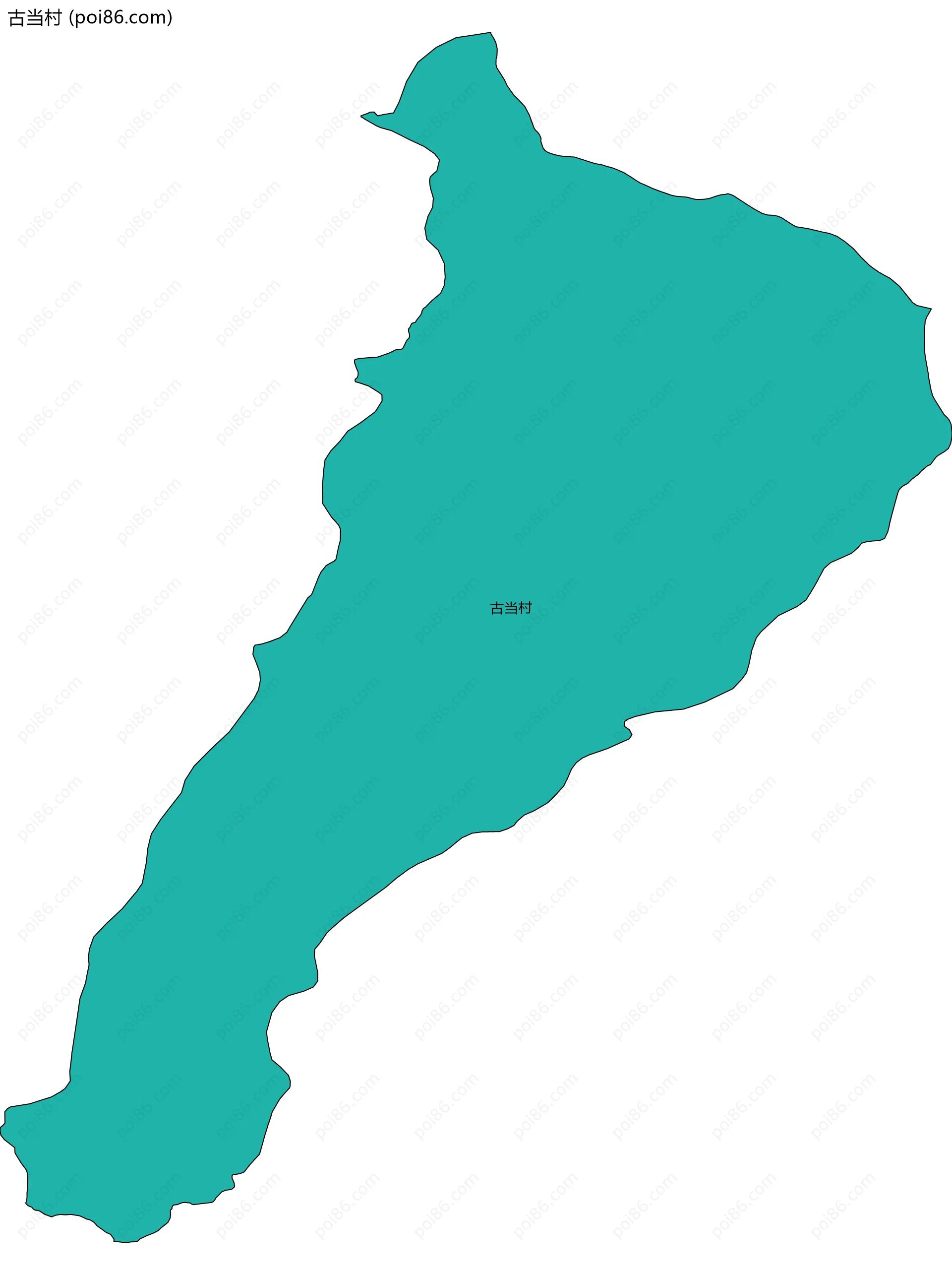 古当村边界地图