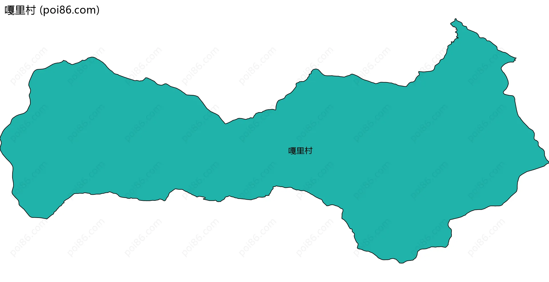 嘎里村边界地图