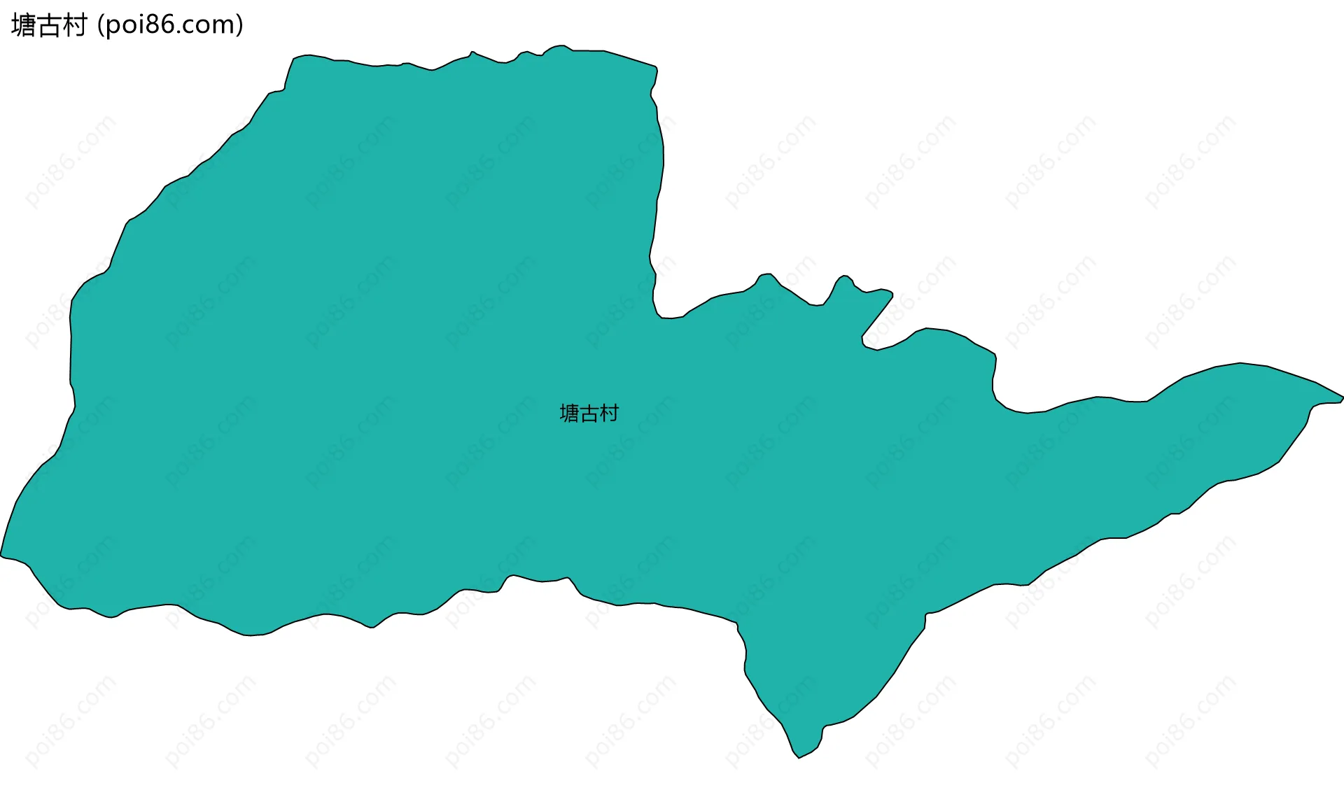 塘古村边界地图