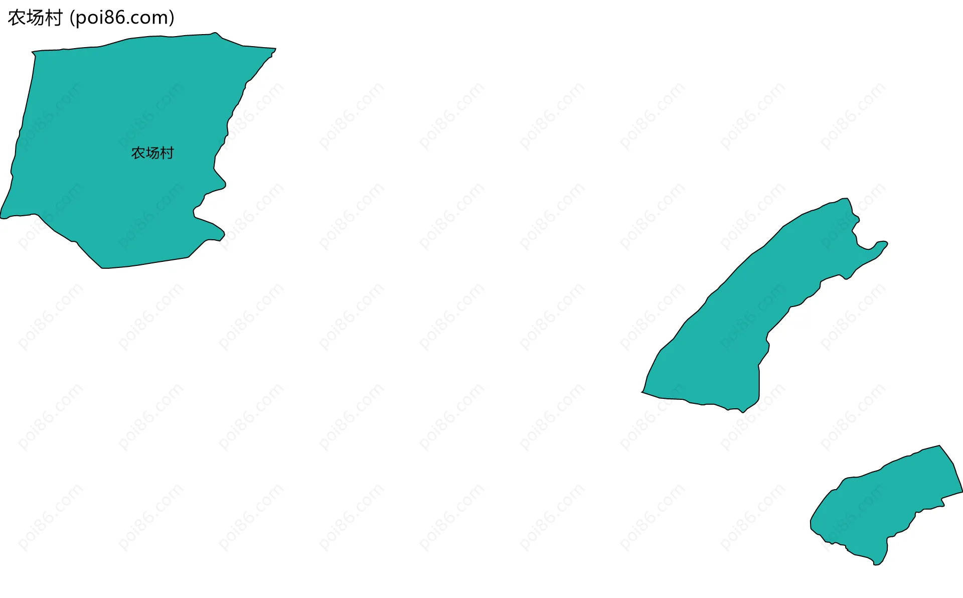 农场村边界地图