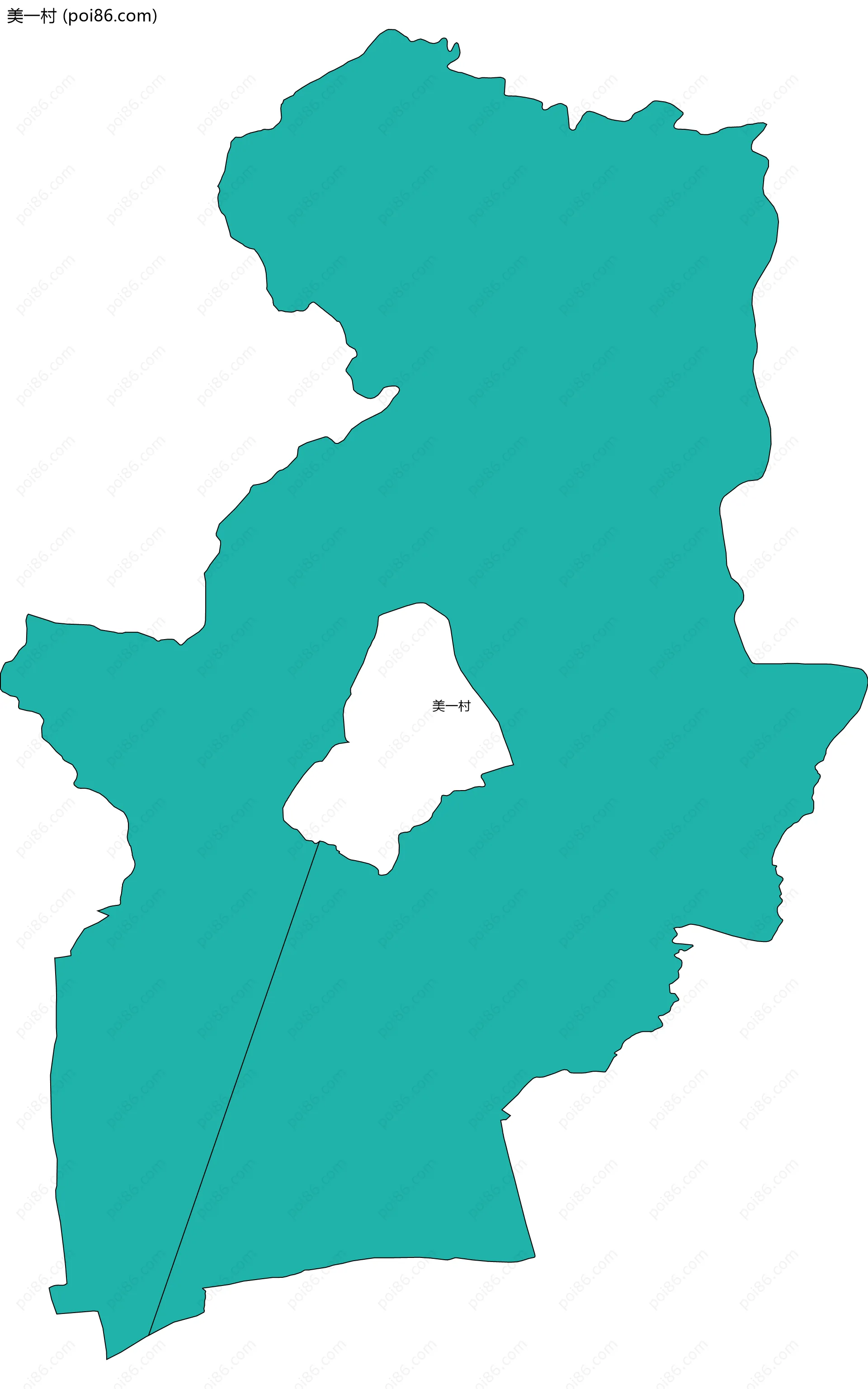 美一村边界地图