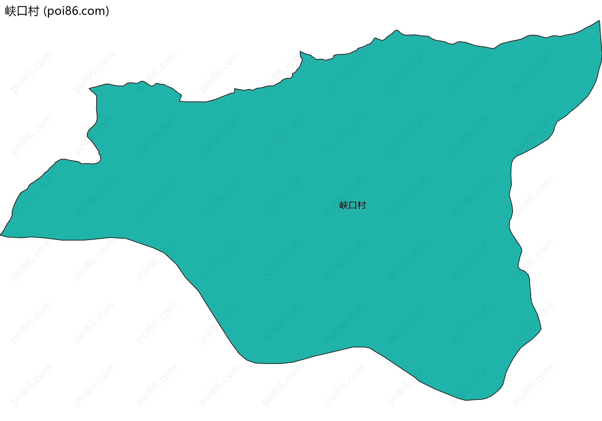 峡口村边界地图