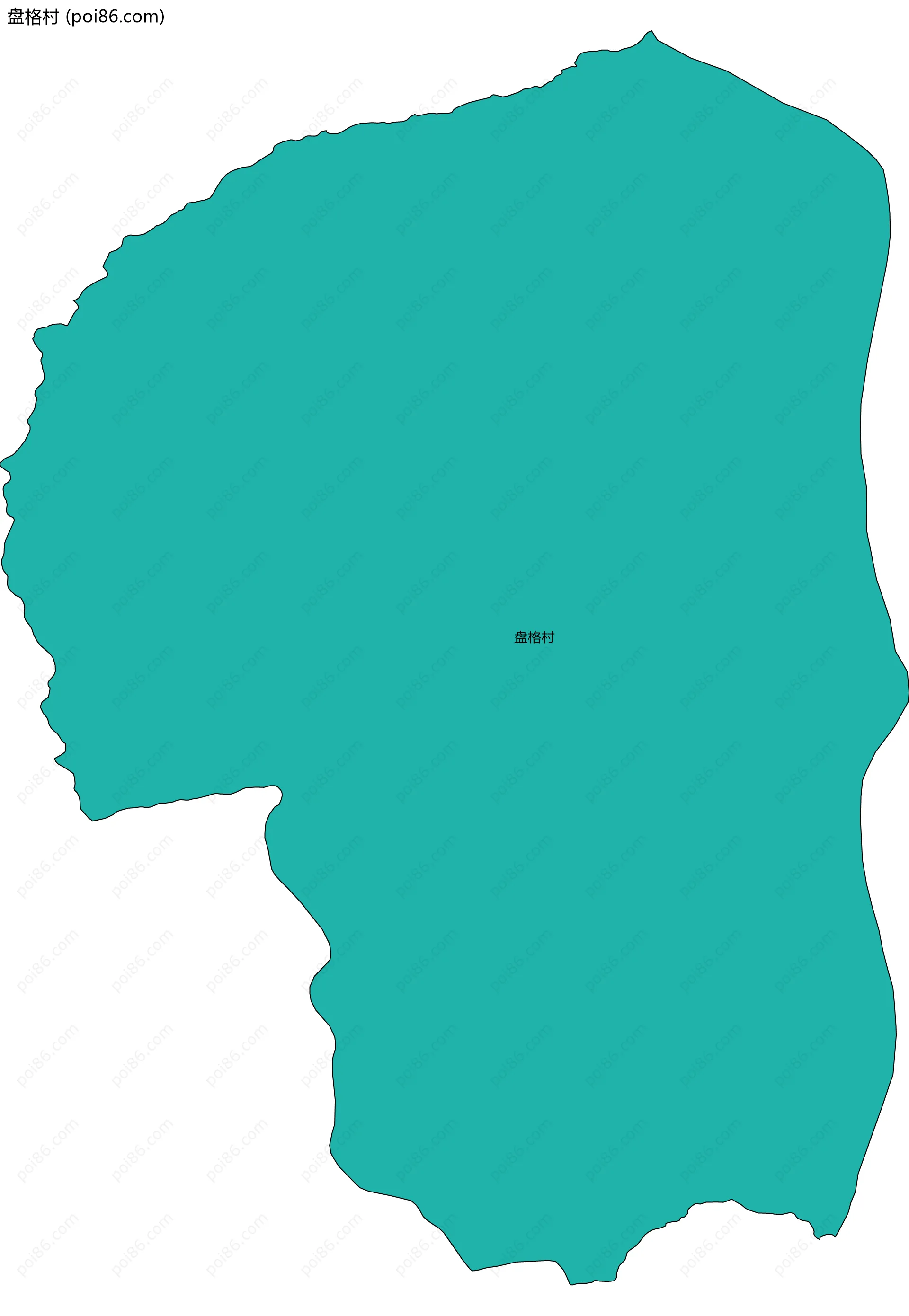 盘格村边界地图