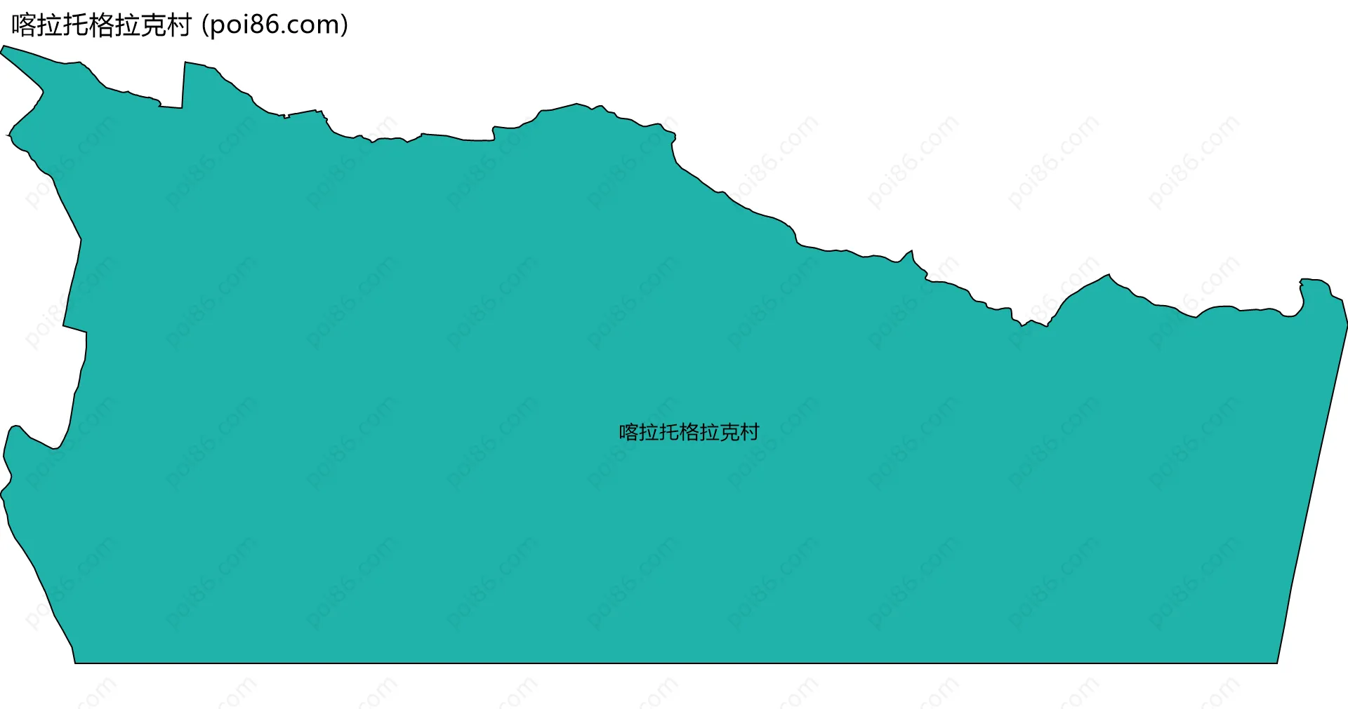 喀拉托格拉克村边界地图