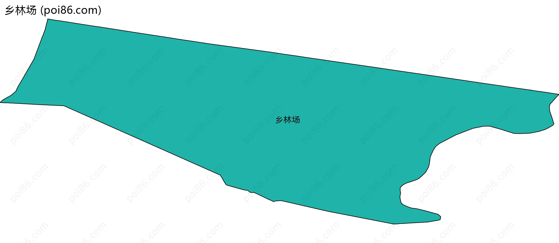 乡林场边界地图