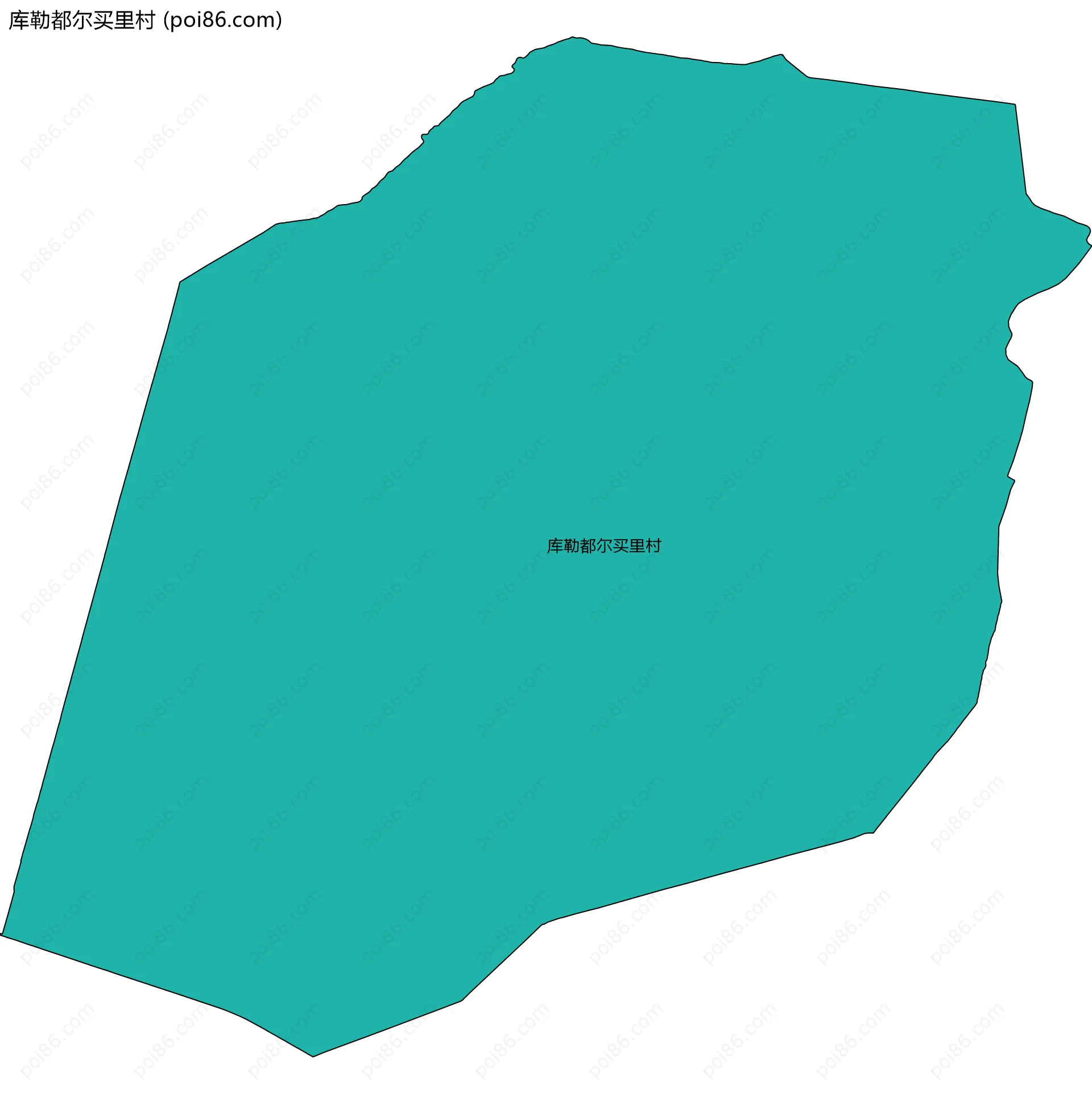 库勒都尔买里村边界地图