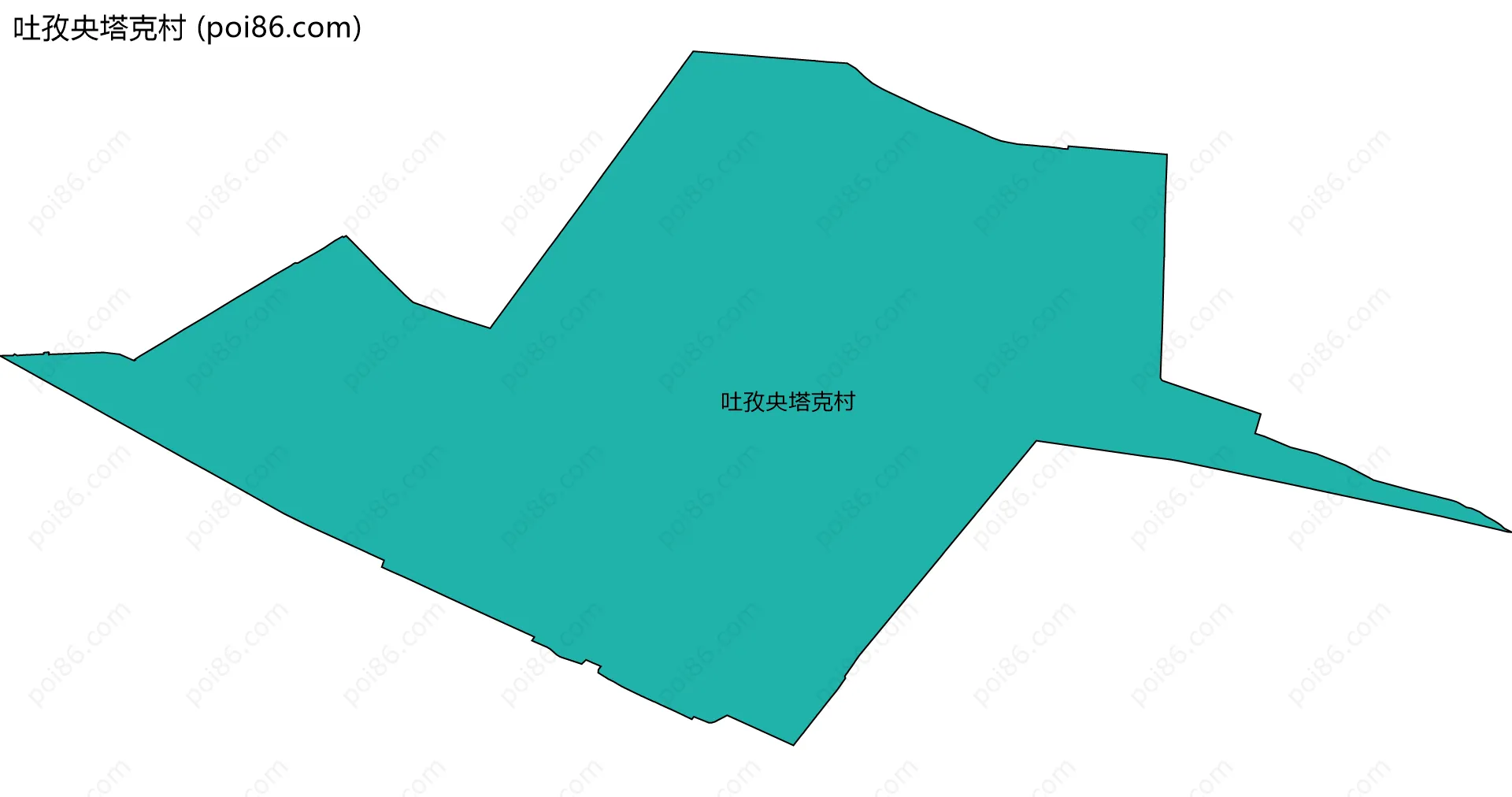 吐孜央塔克村边界地图