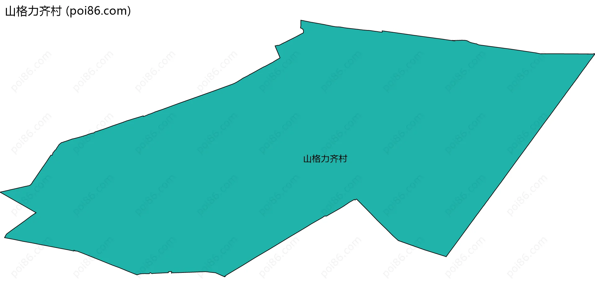 山格力齐村边界地图