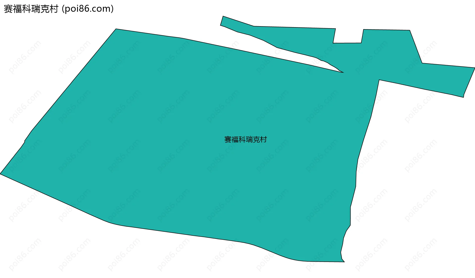 赛福科瑞克村边界地图