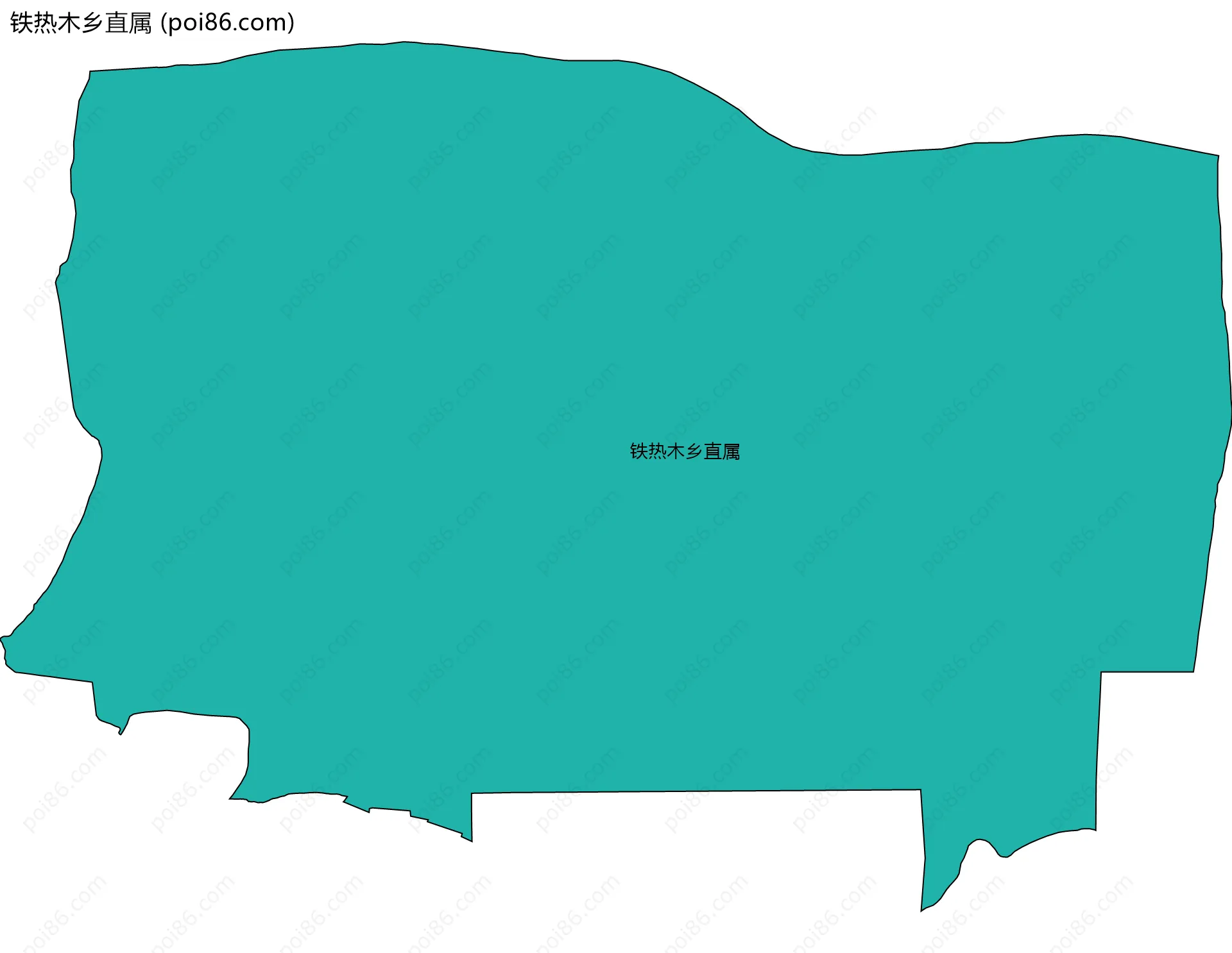 铁热木乡直属边界地图