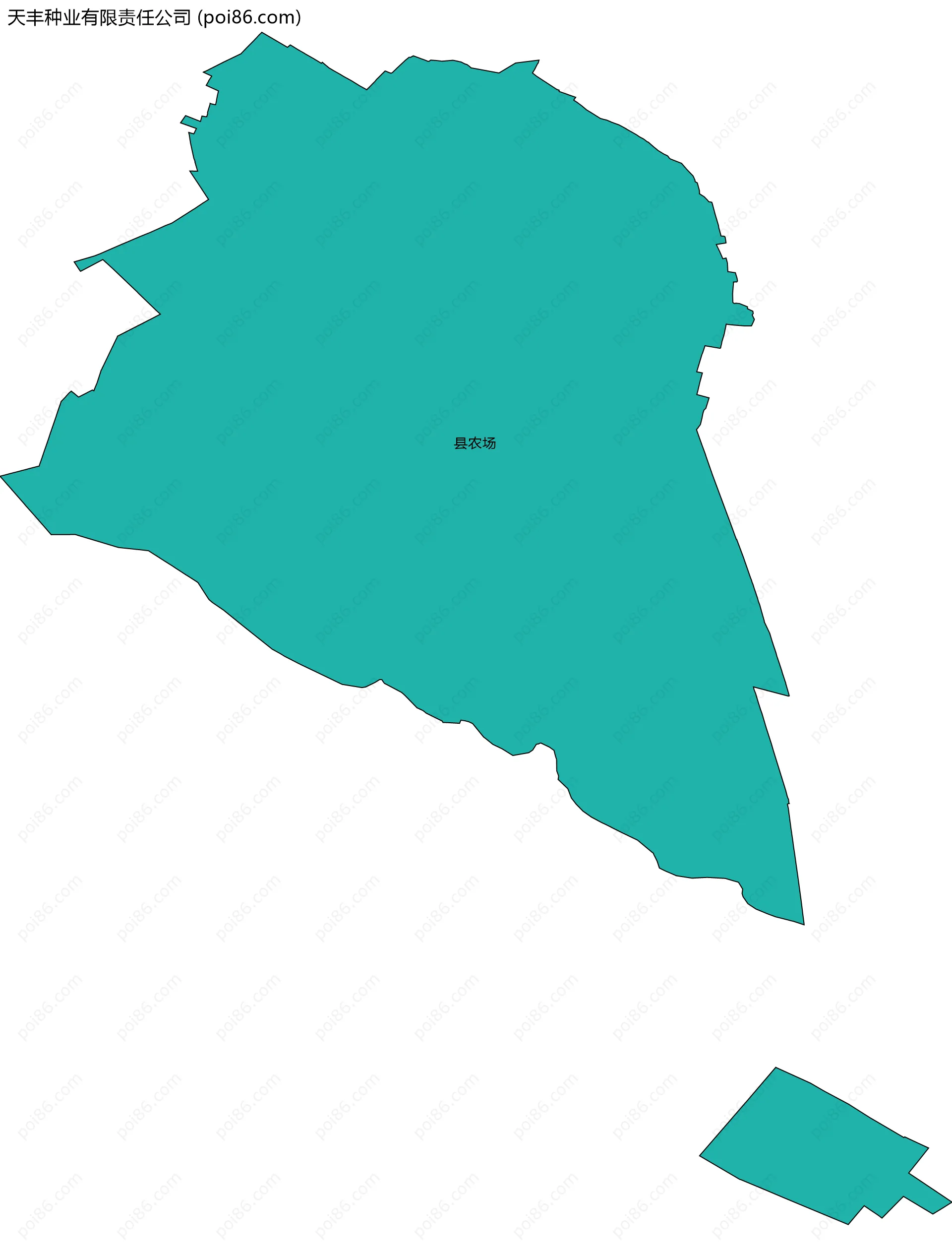 天丰种业有限责任公司边界地图(五级行政区划)