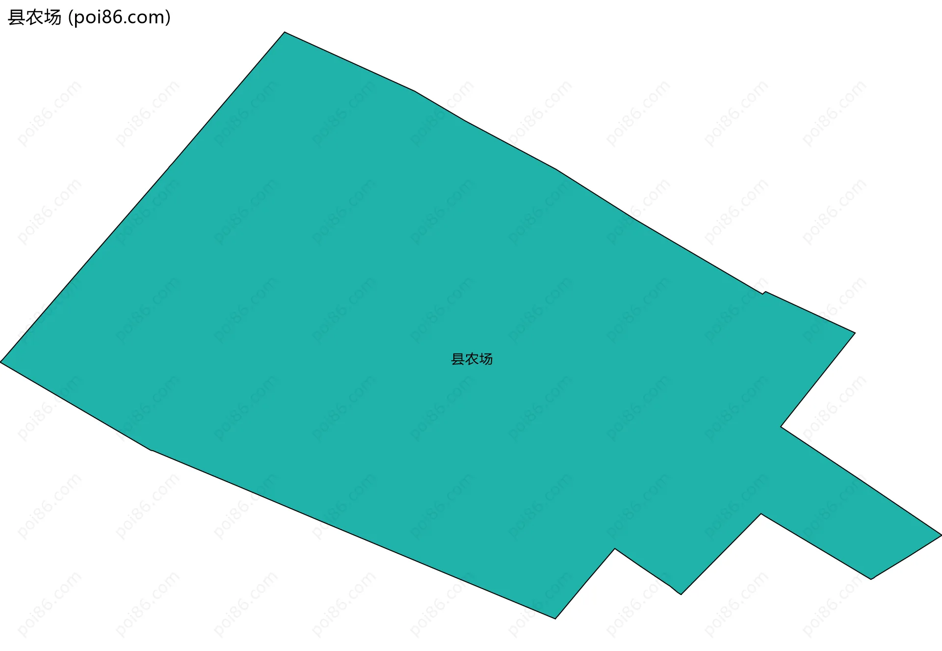 县农场边界地图