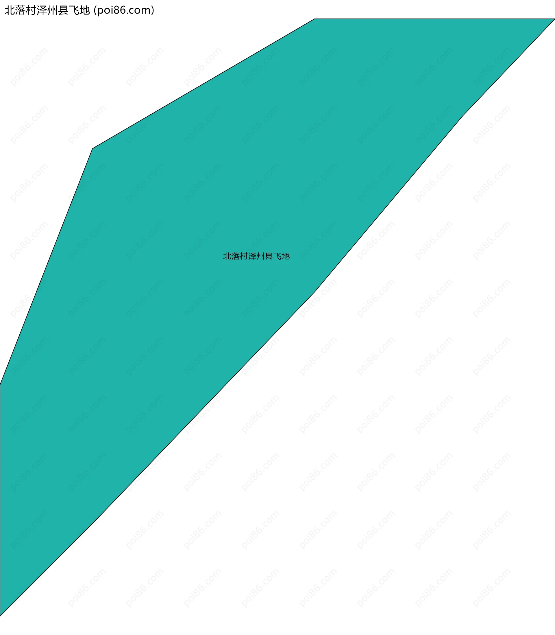 北落村泽州县飞地边界地图