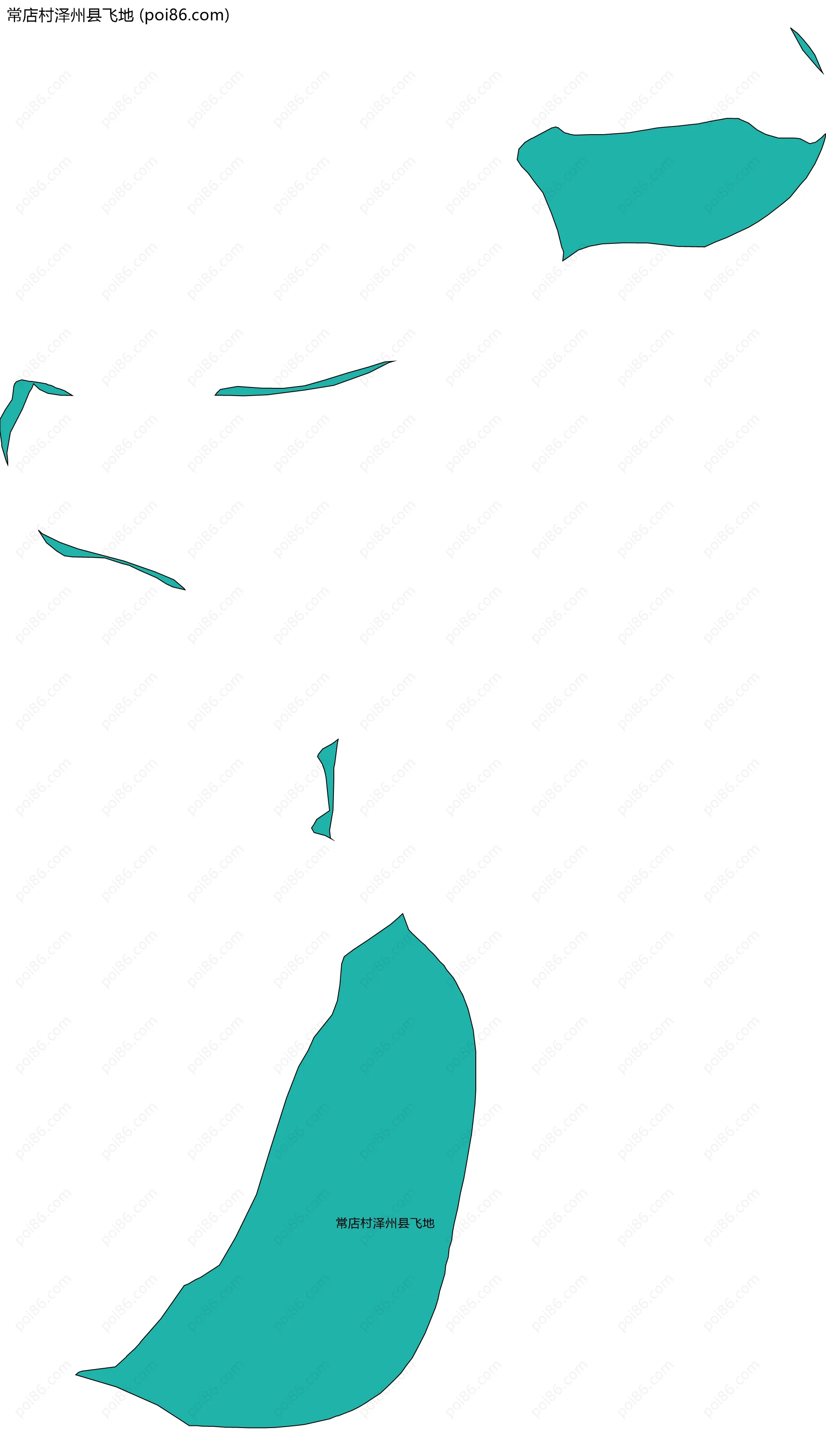 常店村泽州县飞地边界地图