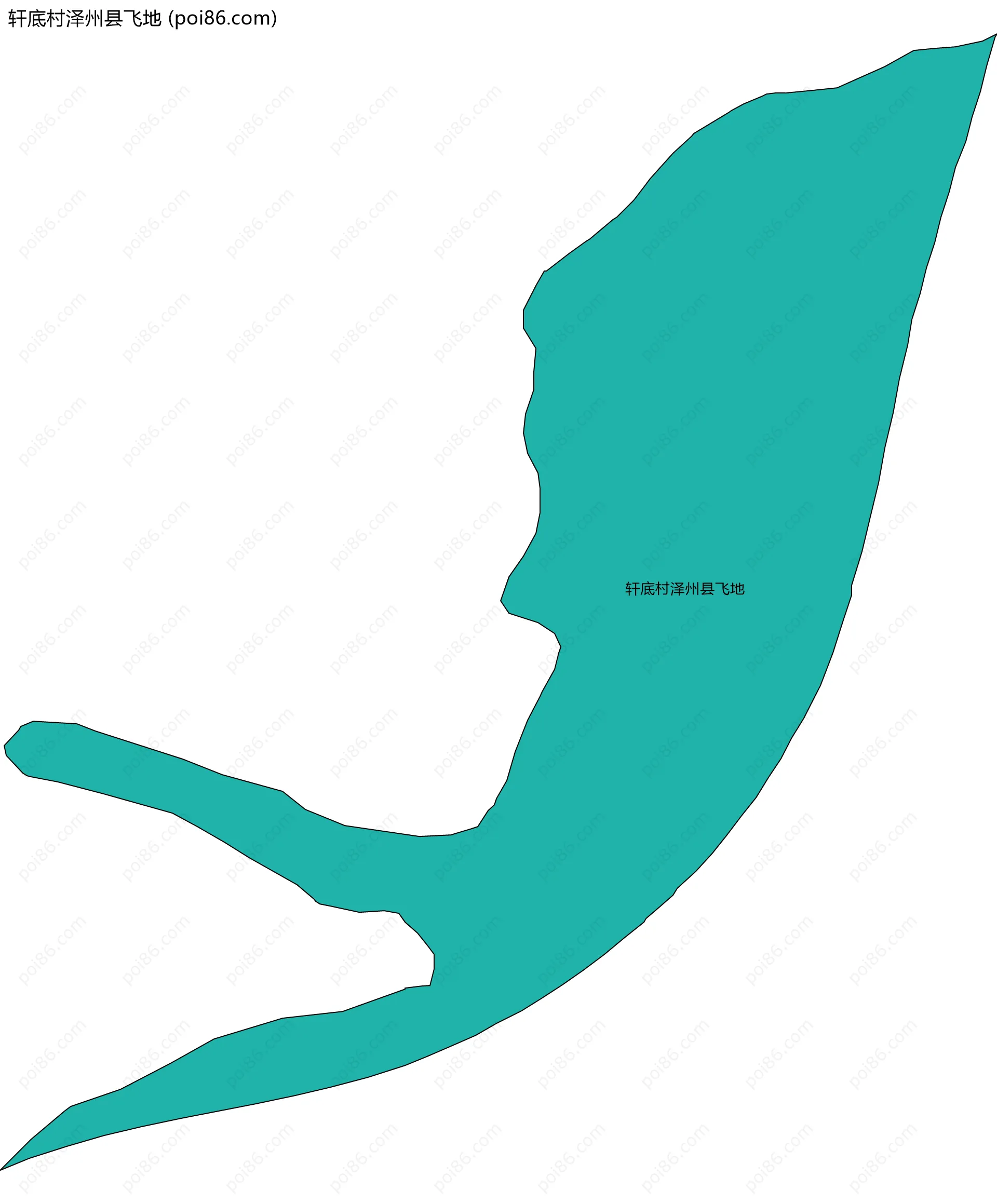 轩底村泽州县飞地边界地图