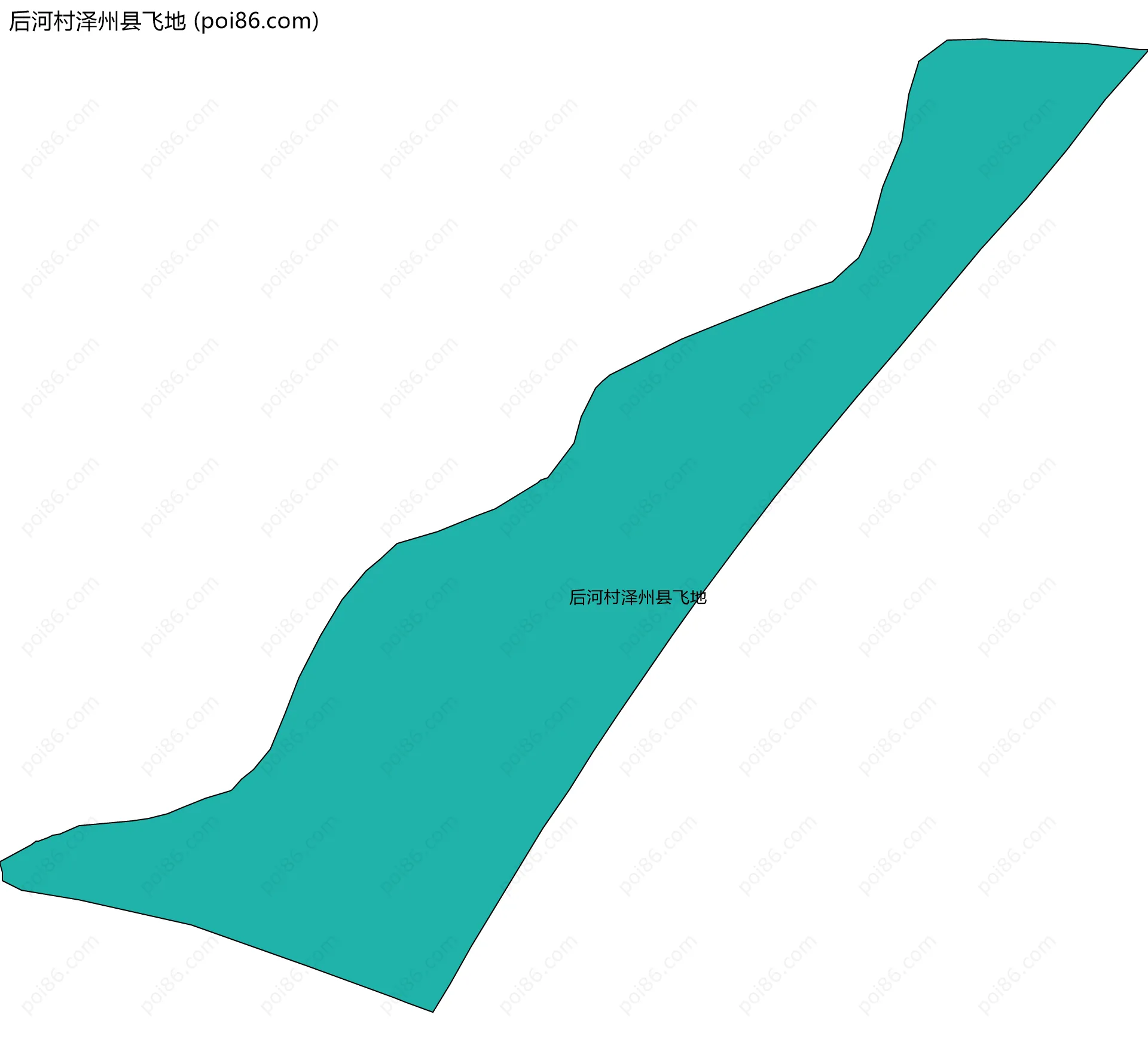 后河村泽州县飞地边界地图