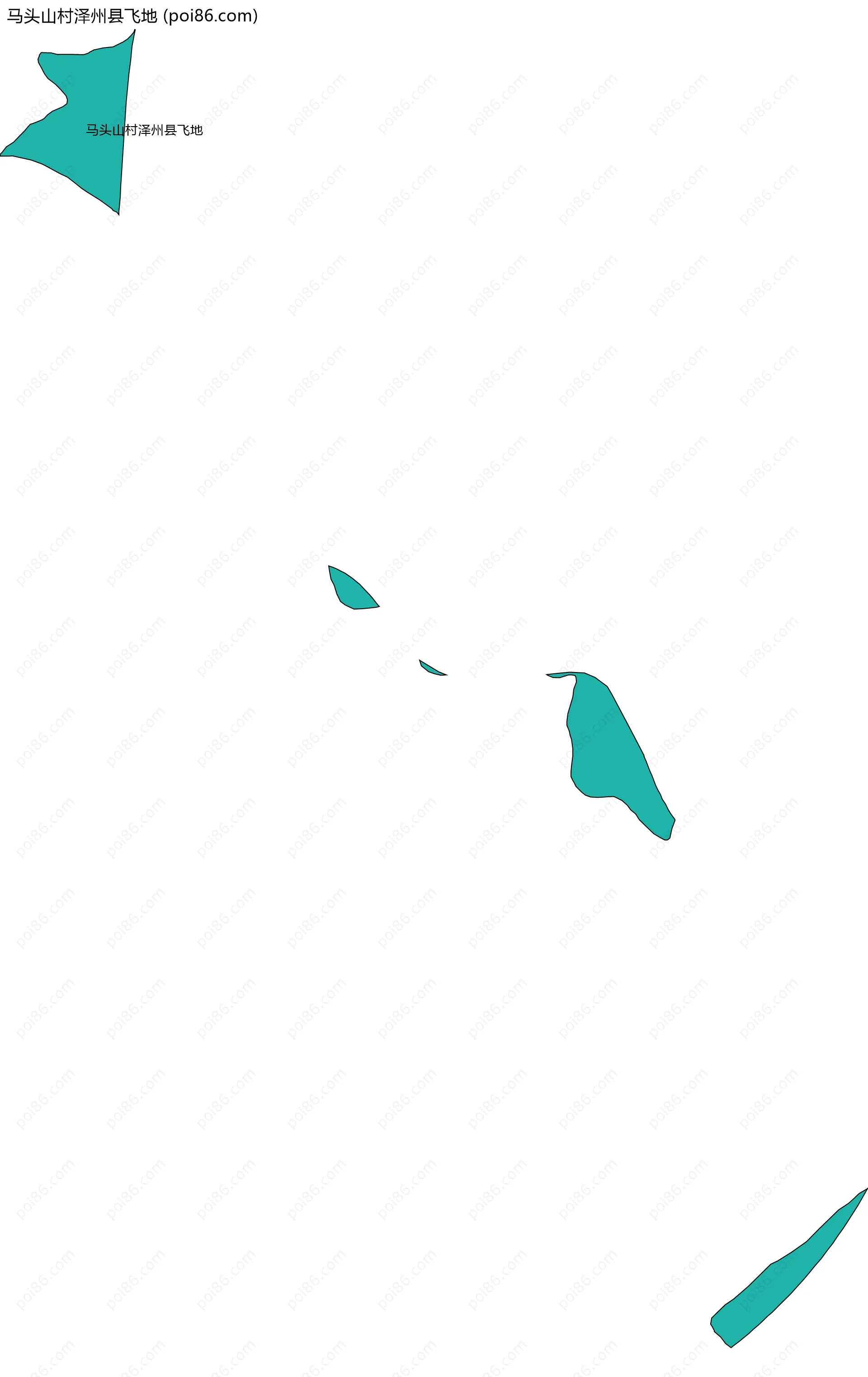 马头山村泽州县飞地边界地图