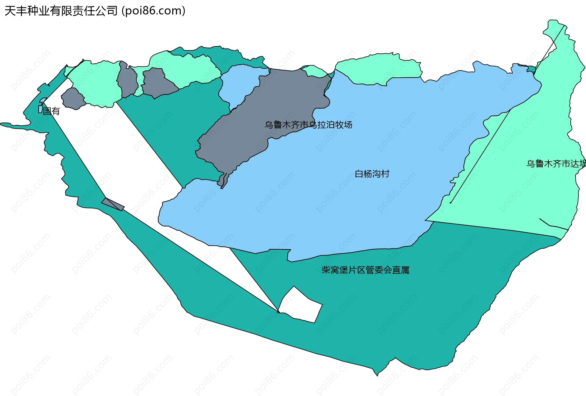 天丰种业有限责任公司边界地图(五级行政区划)