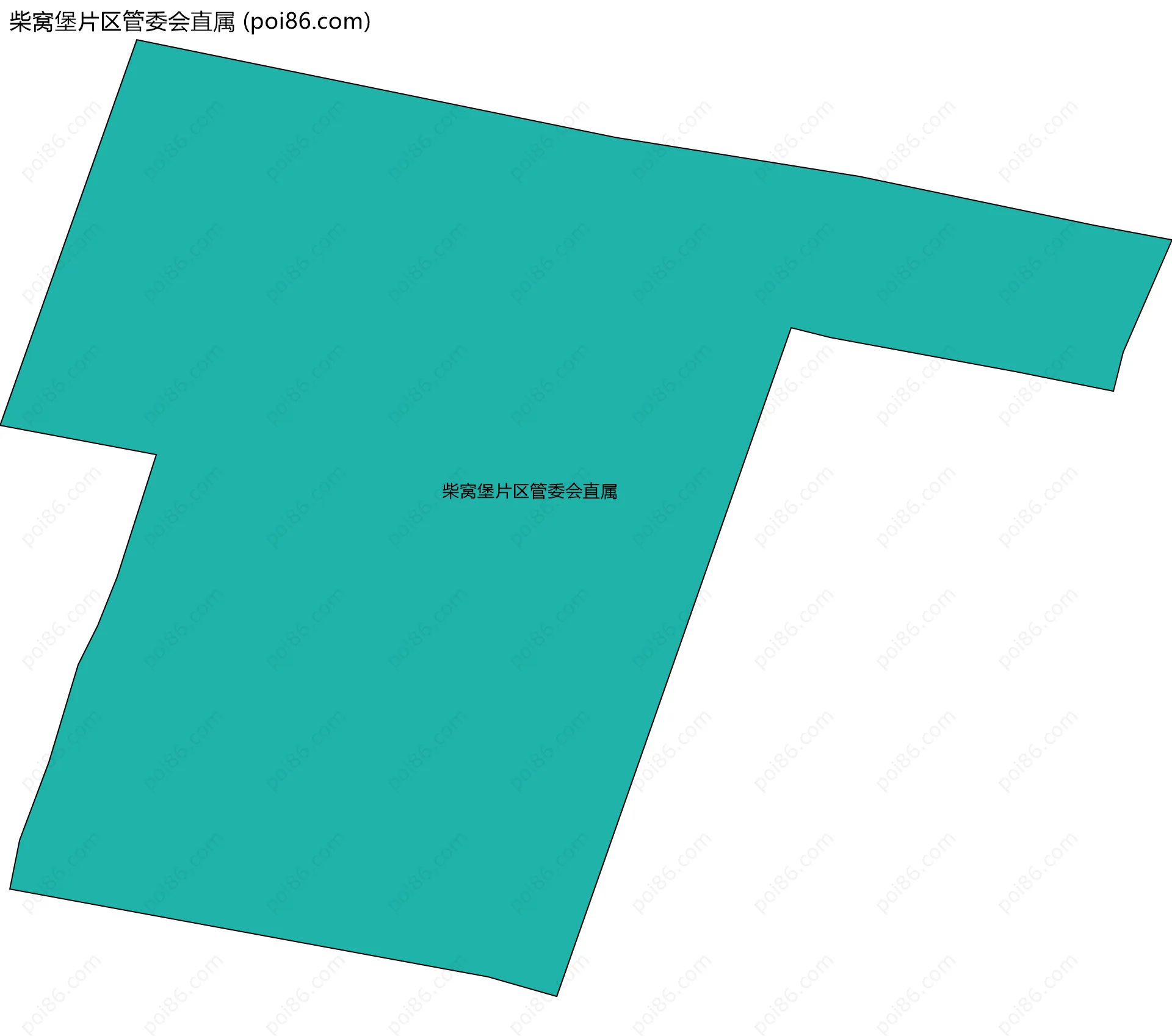 柴窝堡片区管委会直属边界地图