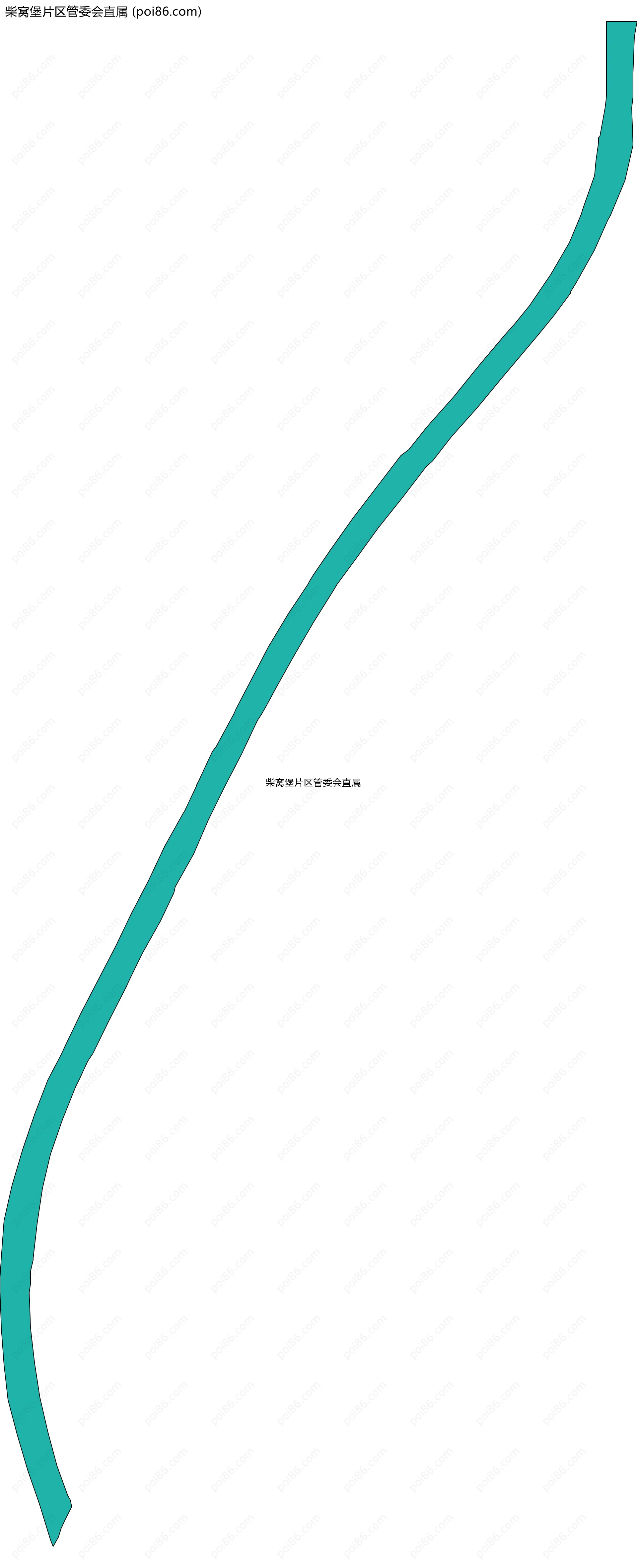 柴窝堡片区管委会直属边界地图