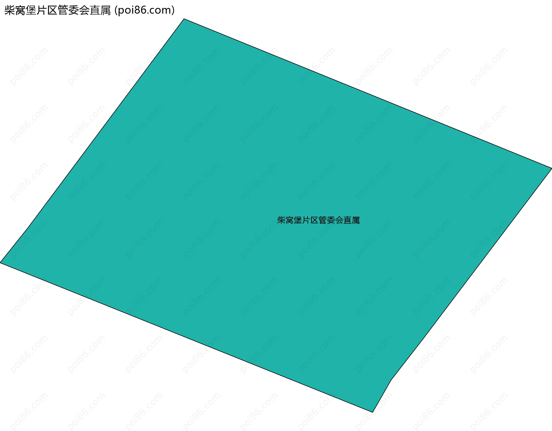 柴窝堡片区管委会直属边界地图