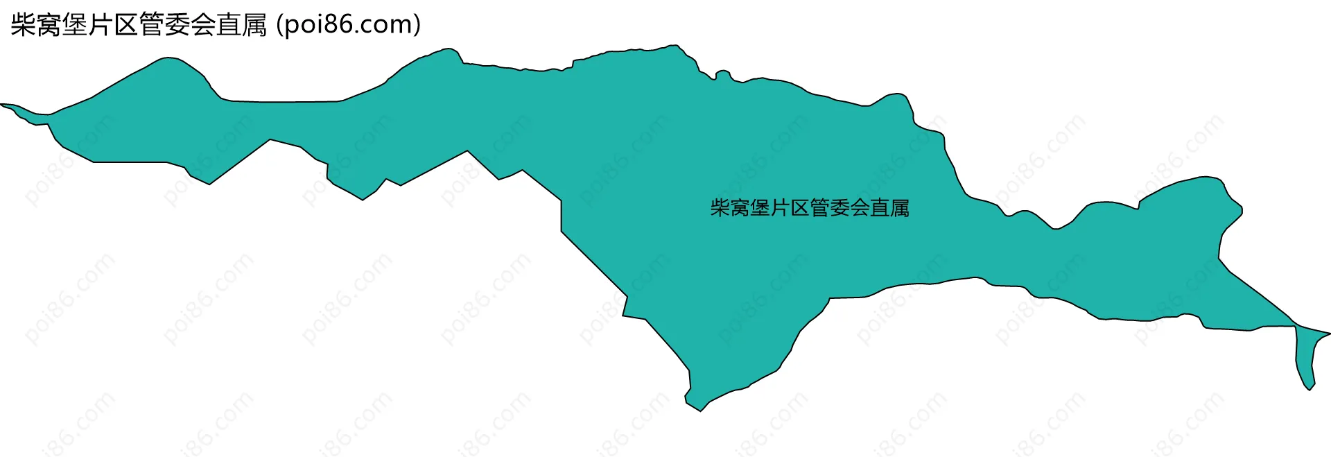 柴窝堡片区管委会直属边界地图