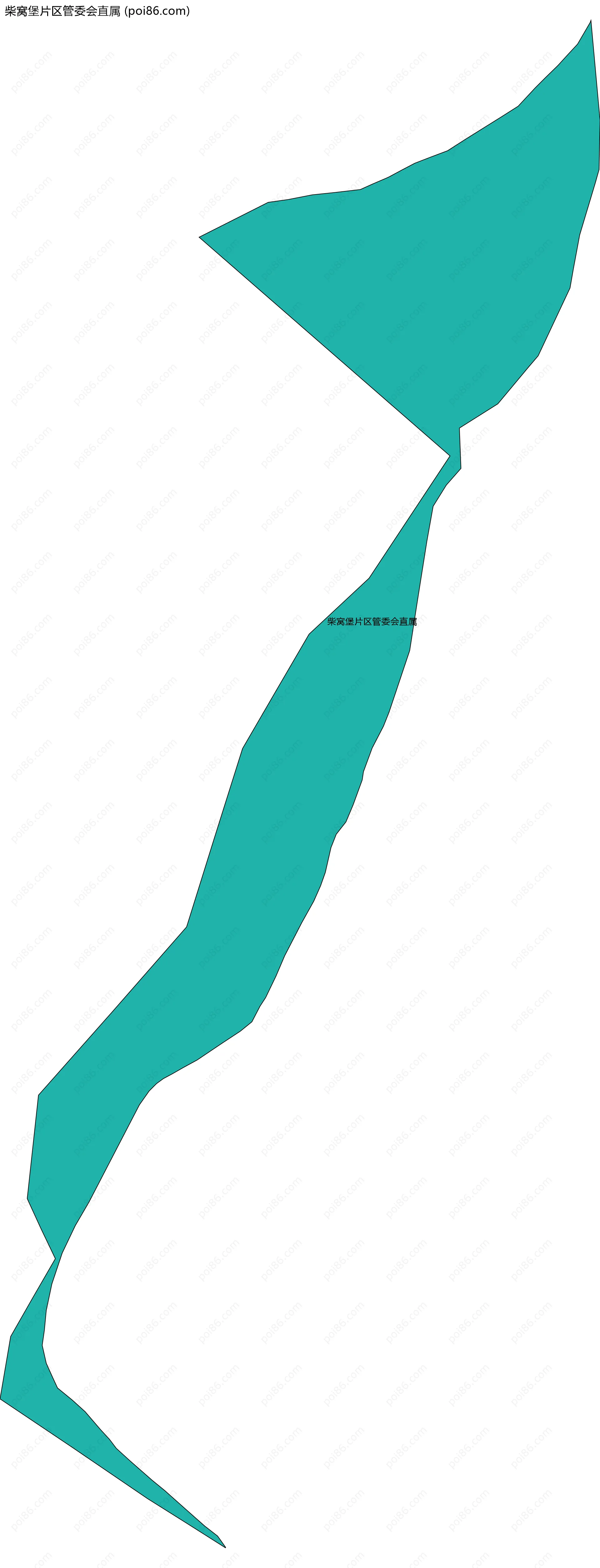 柴窝堡片区管委会直属边界地图