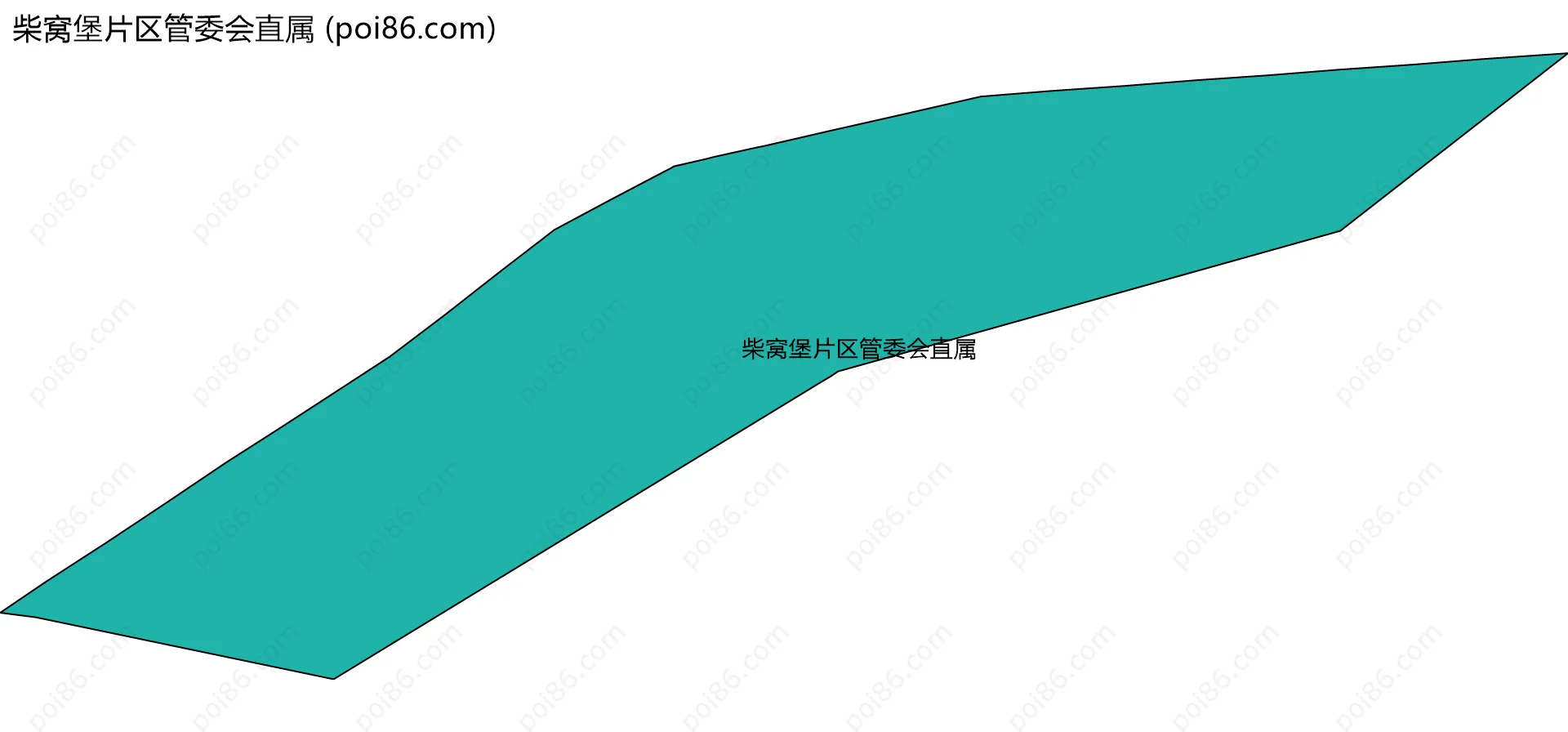 柴窝堡片区管委会直属边界地图
