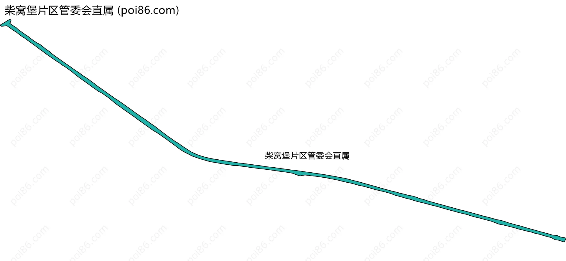 柴窝堡片区管委会直属边界地图