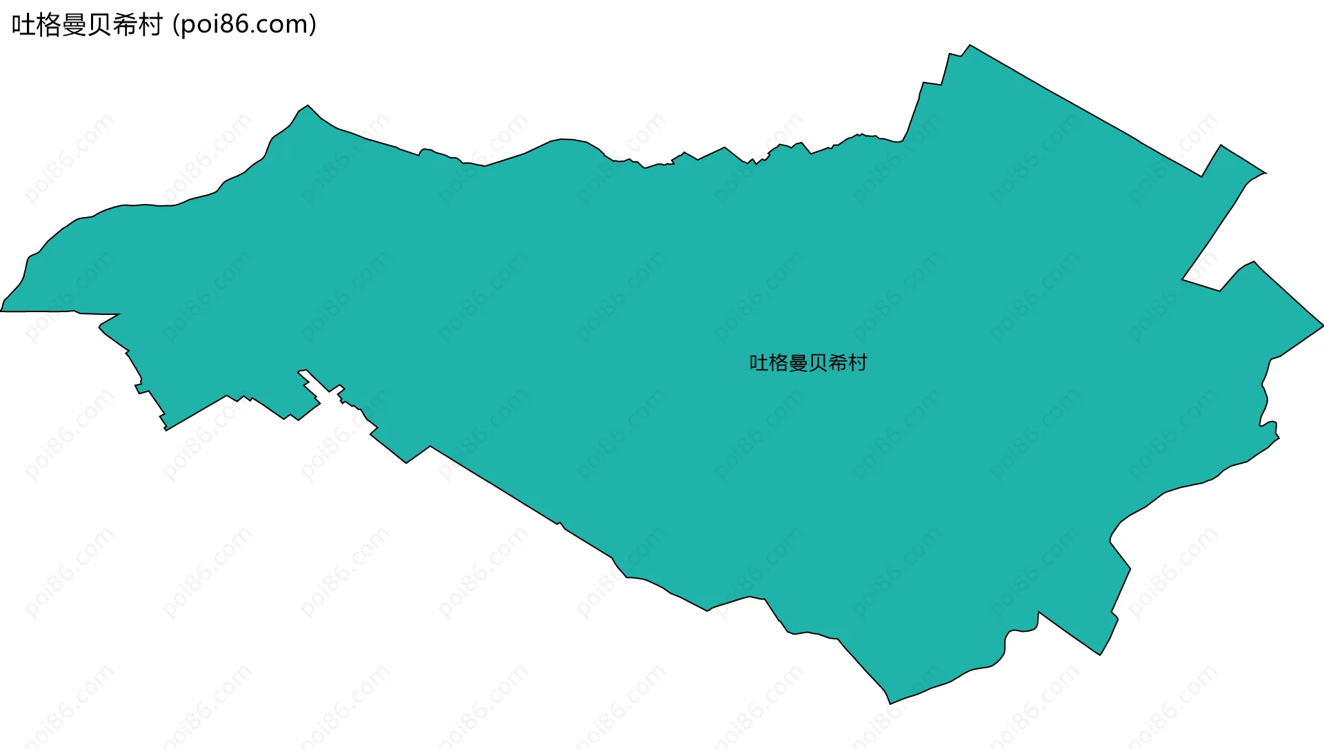 吐格曼贝希村边界地图