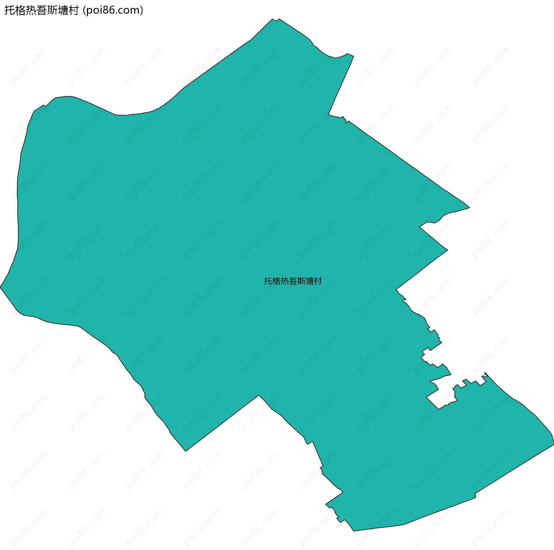 托格热吾斯塘村边界地图