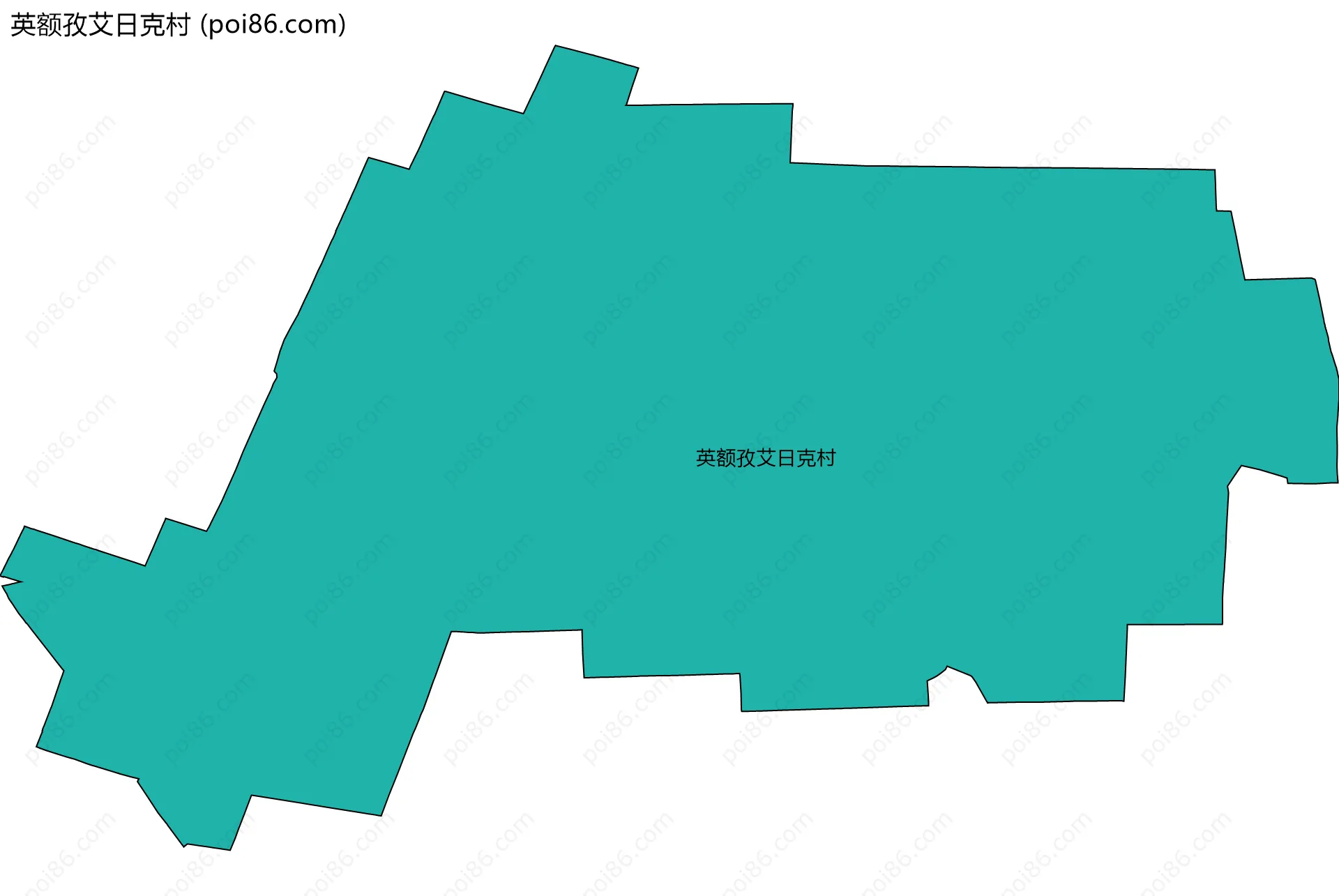 英额孜艾日克村边界地图