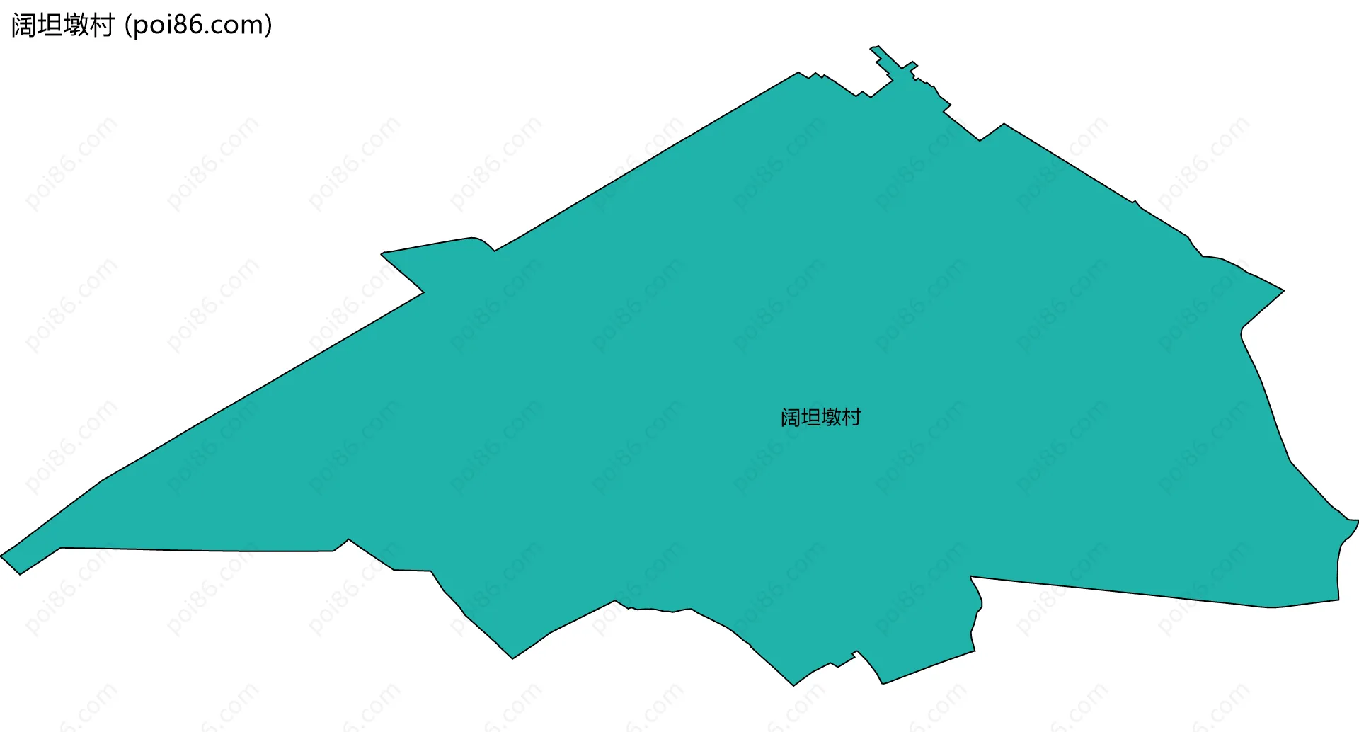 阔坦墩村边界地图