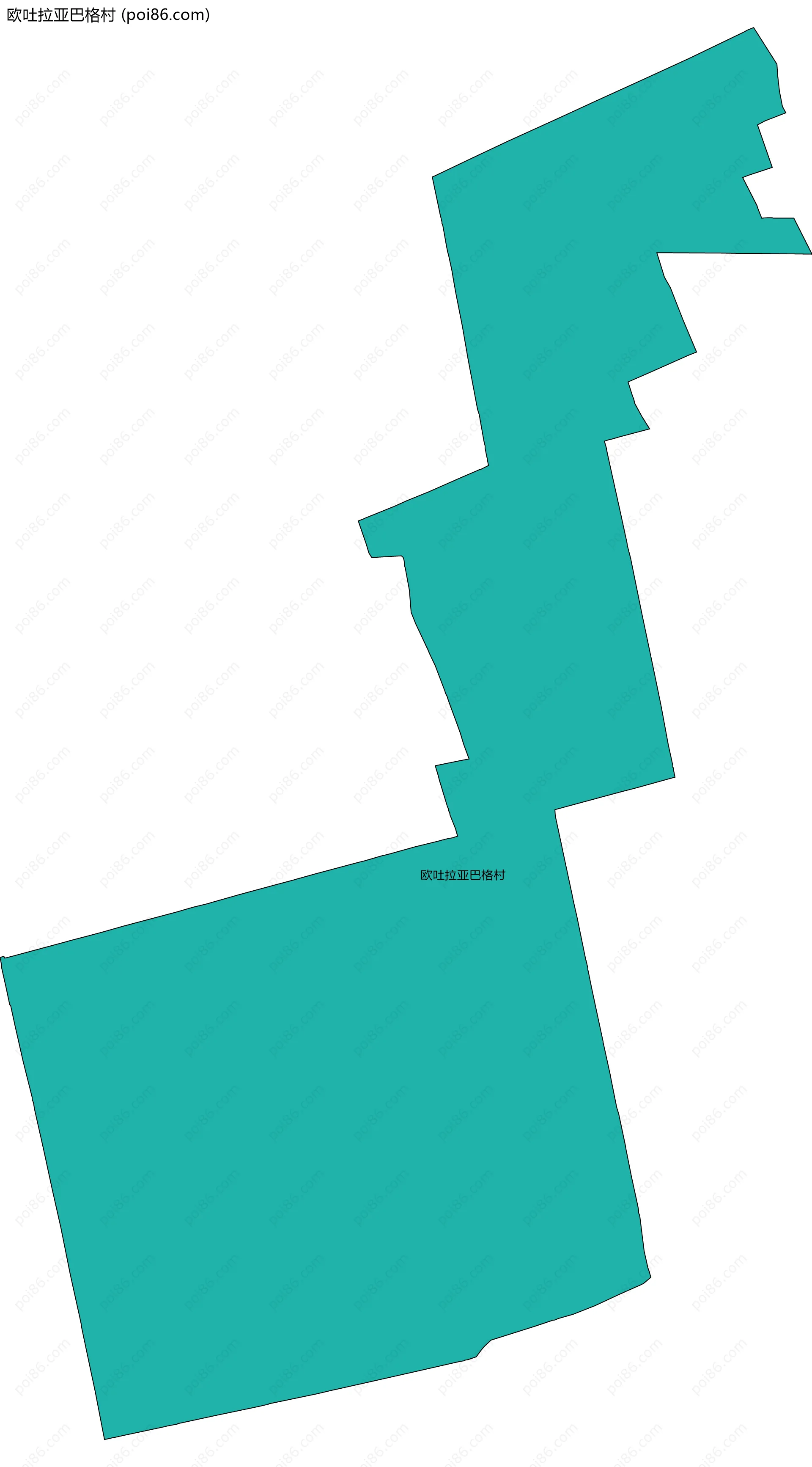 欧吐拉亚巴格村边界地图